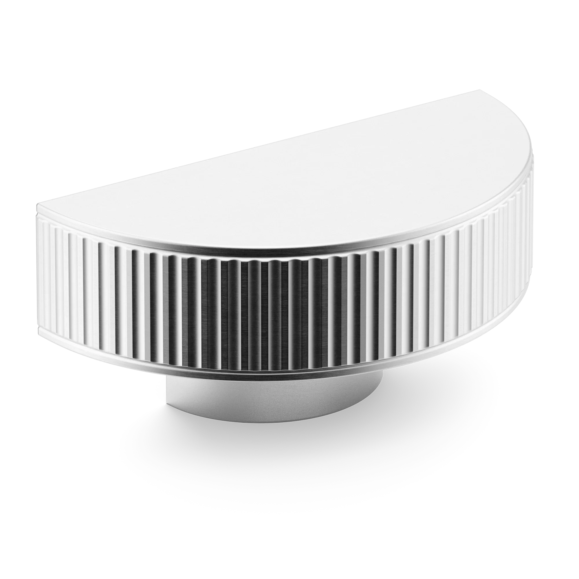 Armac Martin Barwick Ridged D-pull Handle in 100mm / Satin Chrome Plate