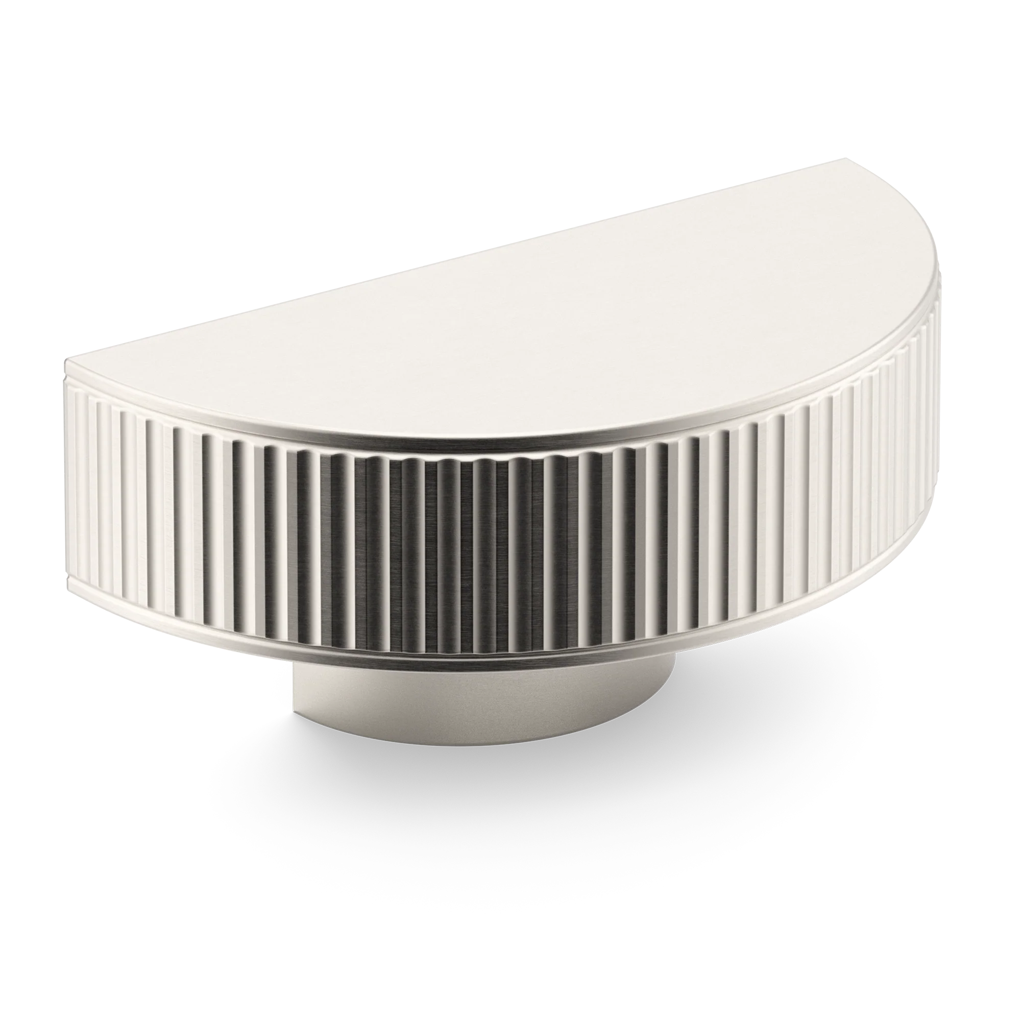 Armac Martin Barwick Ridged D-pull Handle in 100mm / Satin Nickel Plate