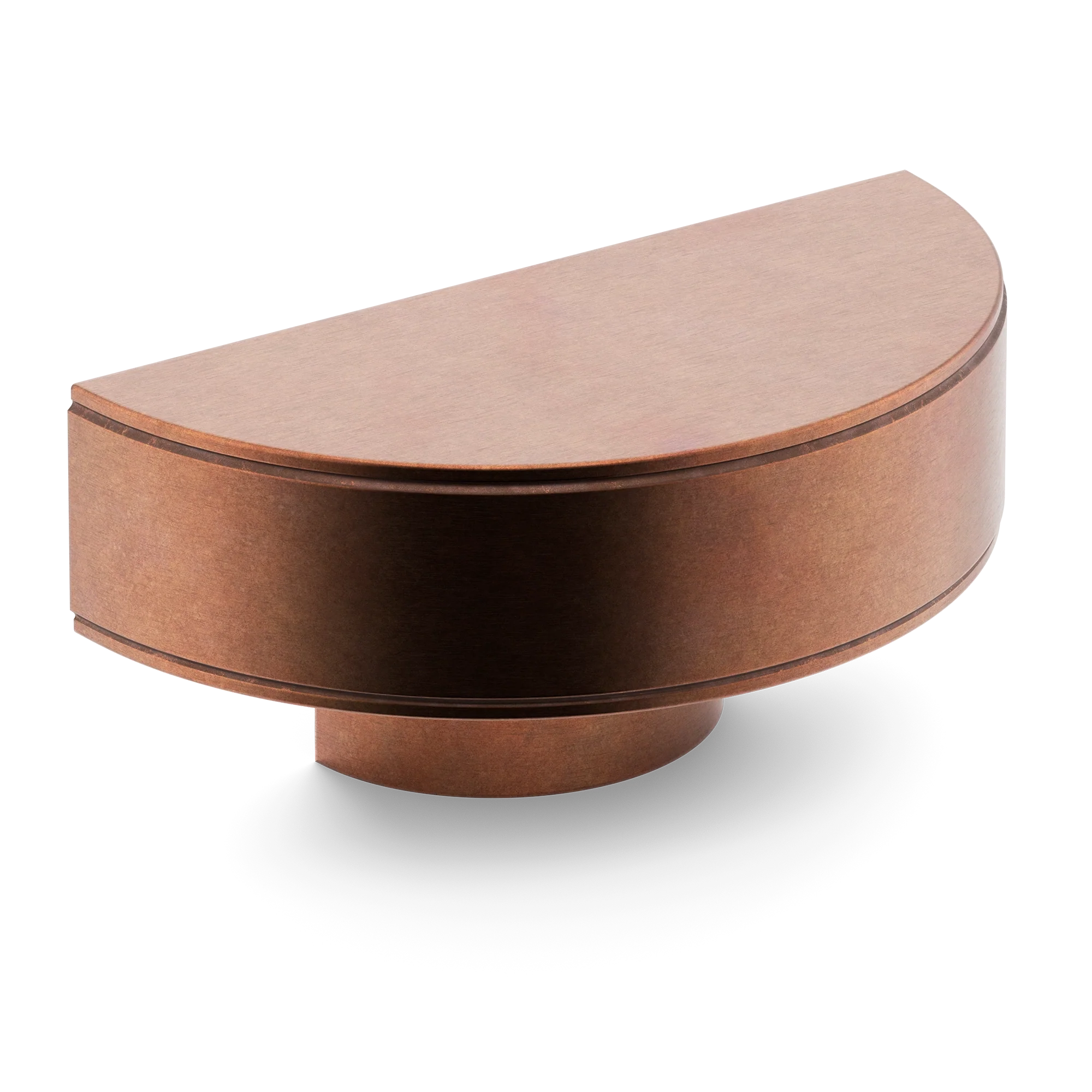 Armac Martin Barwick Plain D-pull Handle in 100mm / Aged Copper