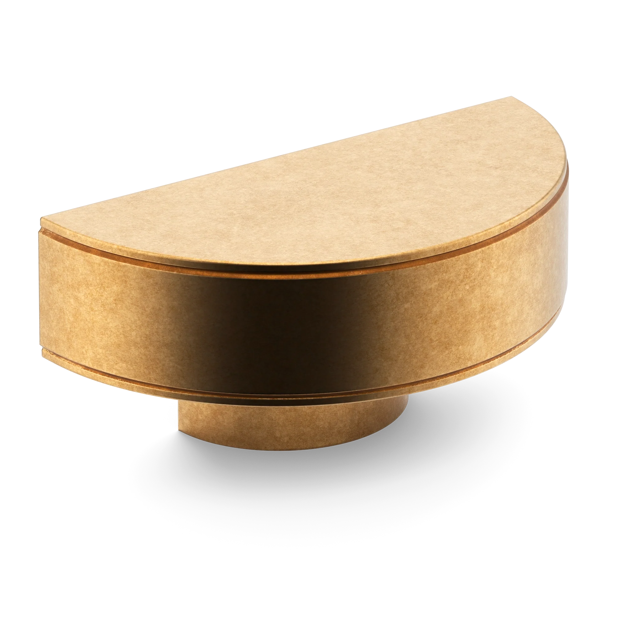 Armac Martin Barwick Plain D-pull Handle in 100mm / Burnished Brass