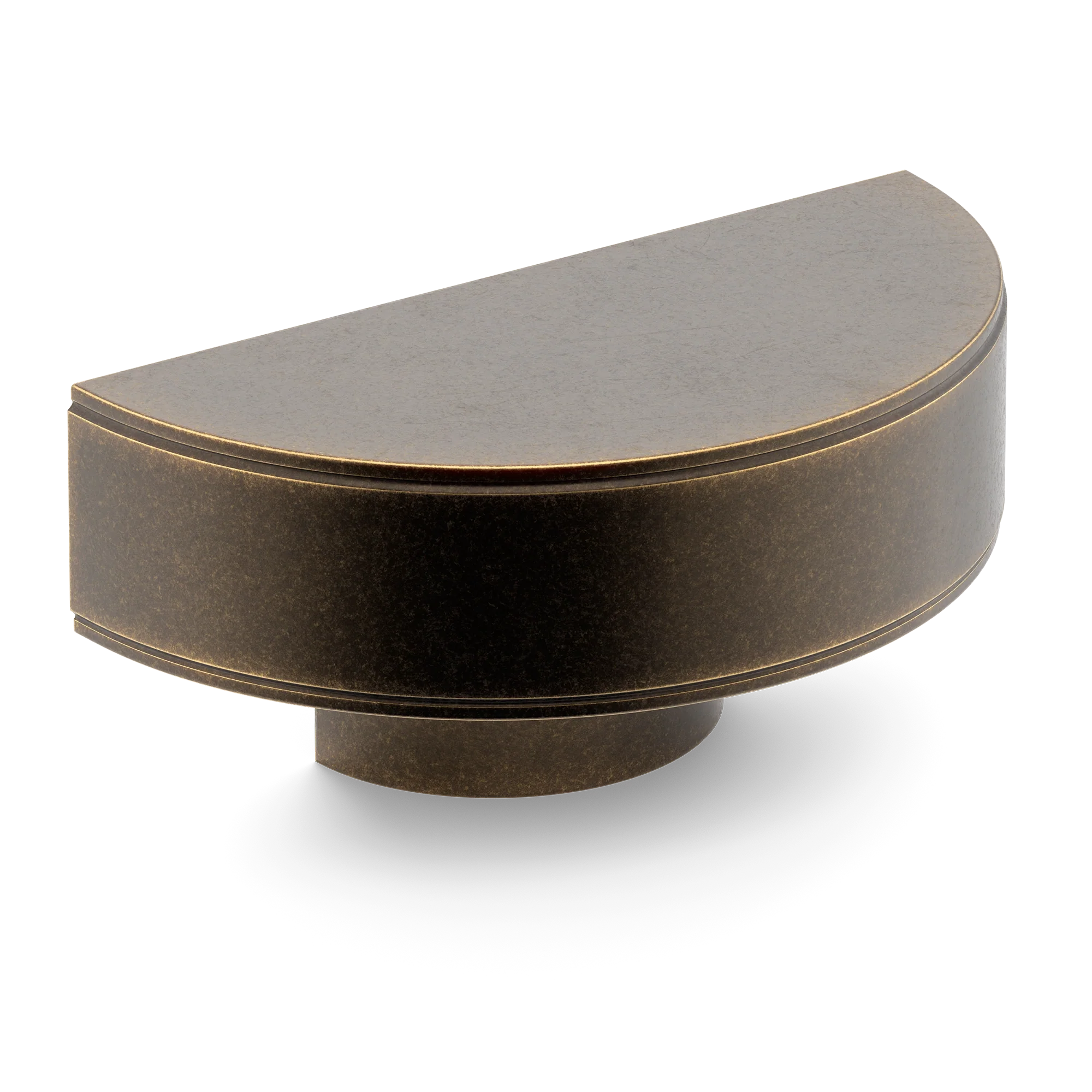 Armac Martin Barwick Plain D-pull Handle in 100mm / Dark Aged Brass
