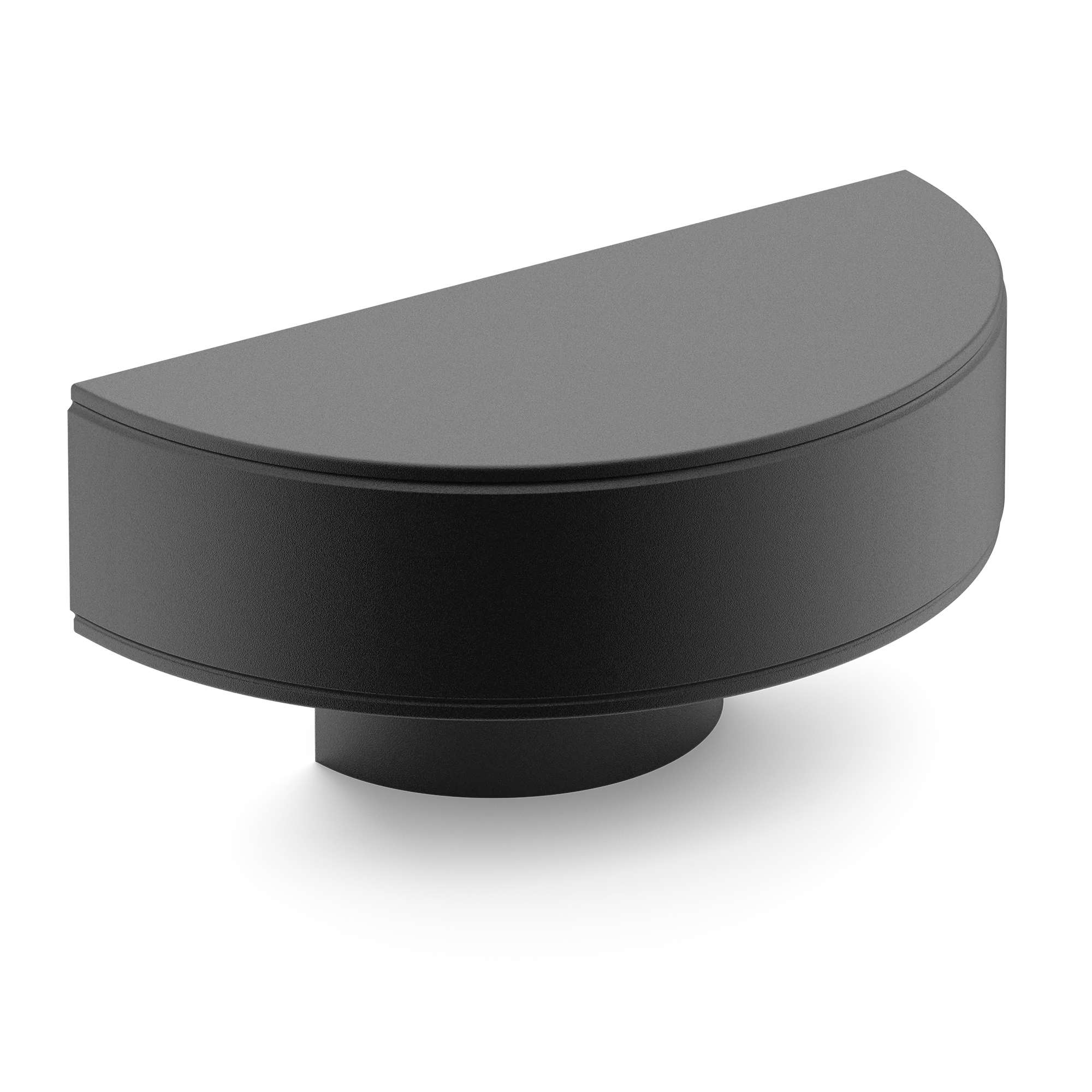 Armac Martin Barwick Plain D-pull Handle in 100mm / Matt Black Lacquered