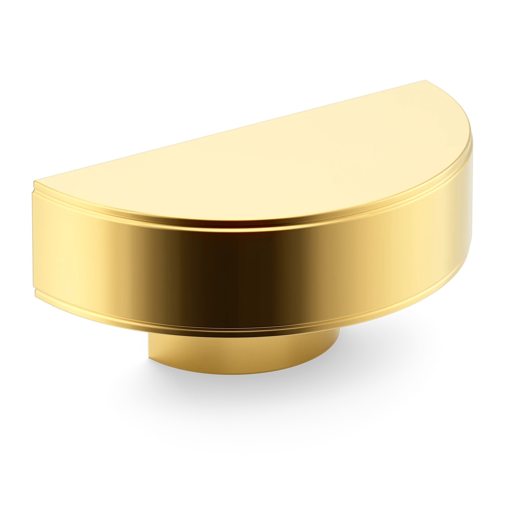 Armac Martin Barwick Plain D-pull Handle in 100mm / Polished Brass Lacquered