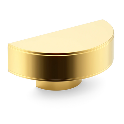Armac Martin Barwick Plain D-pull Handle in 100mm / Polished Brass Lacquered