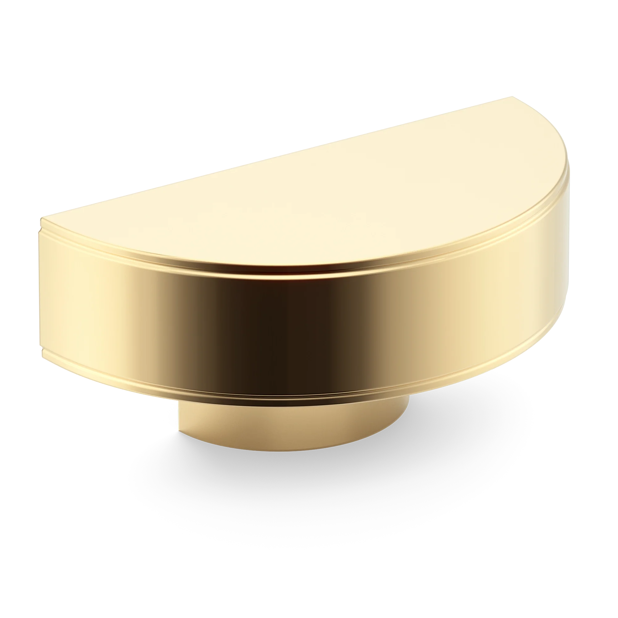 Armac Martin Barwick Plain D-pull Handle in 100mm / Polished Brass Unlacquered