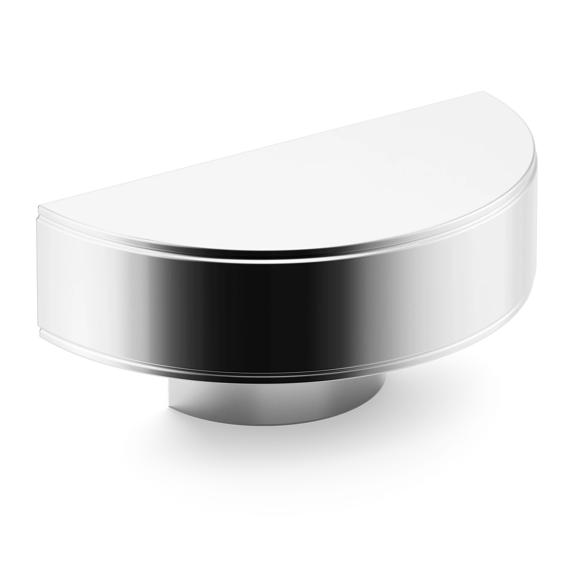 Armac Martin Barwick Plain D-pull Handle in 100mm / Polished Chrome Plate