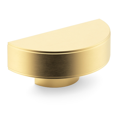 Armac Martin Barwick Plain D-pull Handle in 100mm / Satin Brass Satin Lacquered