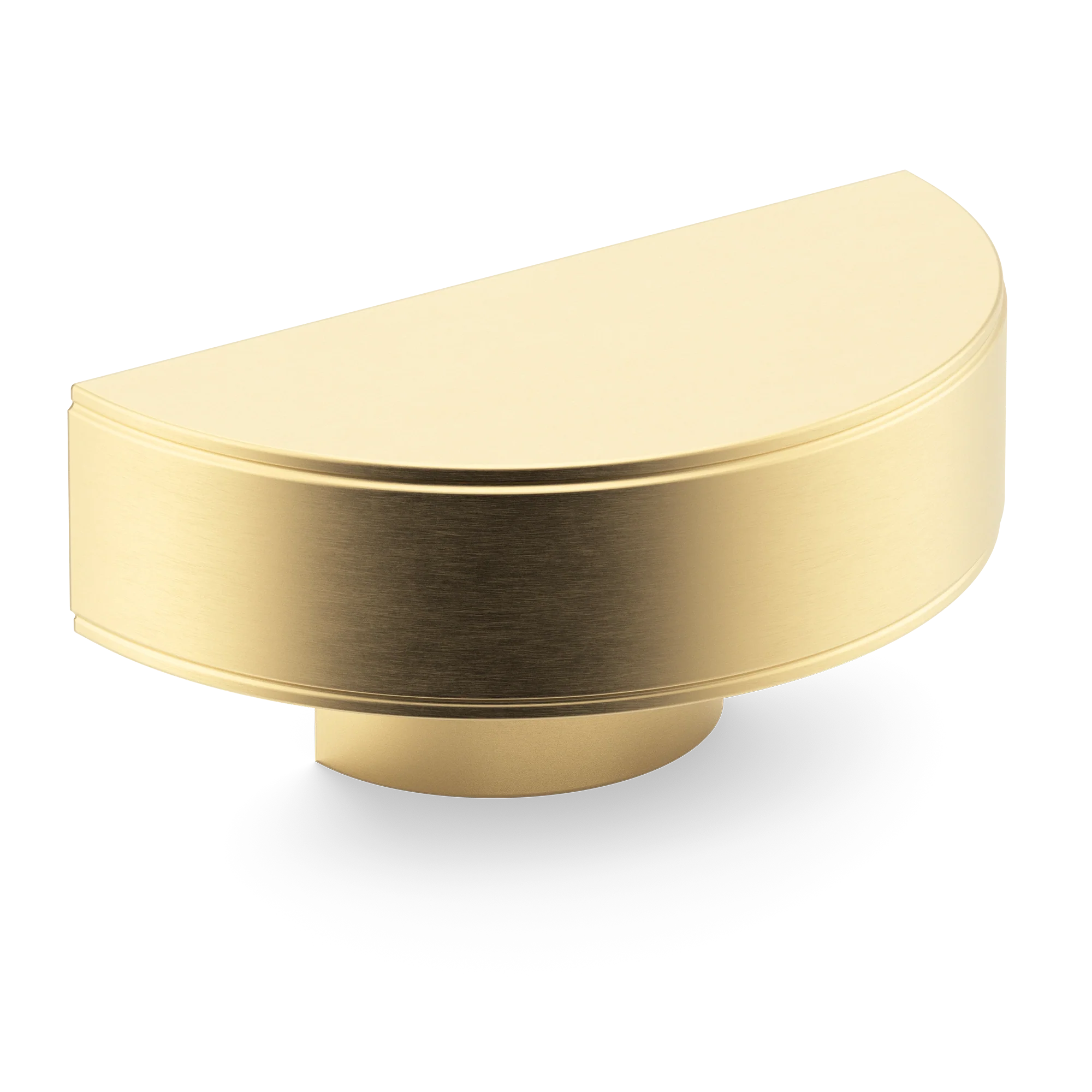 Armac Martin Barwick Plain D-pull Handle in 100mm / Satin Brass Unlacquered