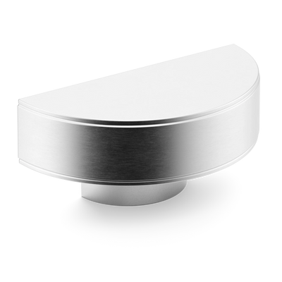 Armac Martin Barwick Plain D-pull Handle in 100mm / Satin Chrome Plate