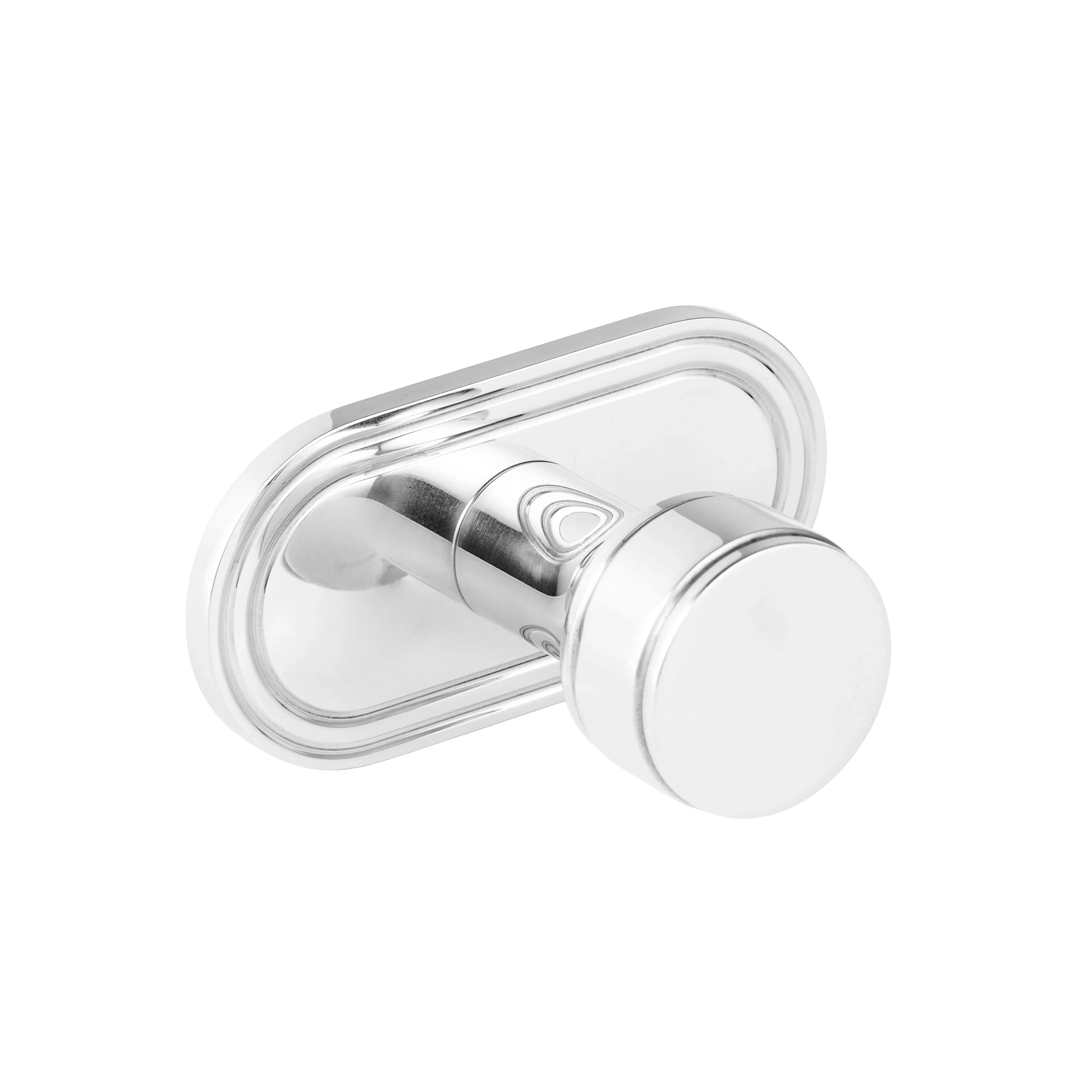 Armac Martin Barwick Plain Robe Hook with Backplate in 22mm / Polished Chrome Plate