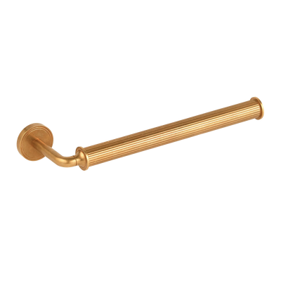 Armac Martin Barwick Ridged Hand Towel Rail in 270mm / Right Hand / Burnished Brass