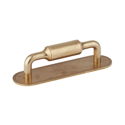 Armac Martin Barwick Plain Cabinet Pull Handle with Backplate