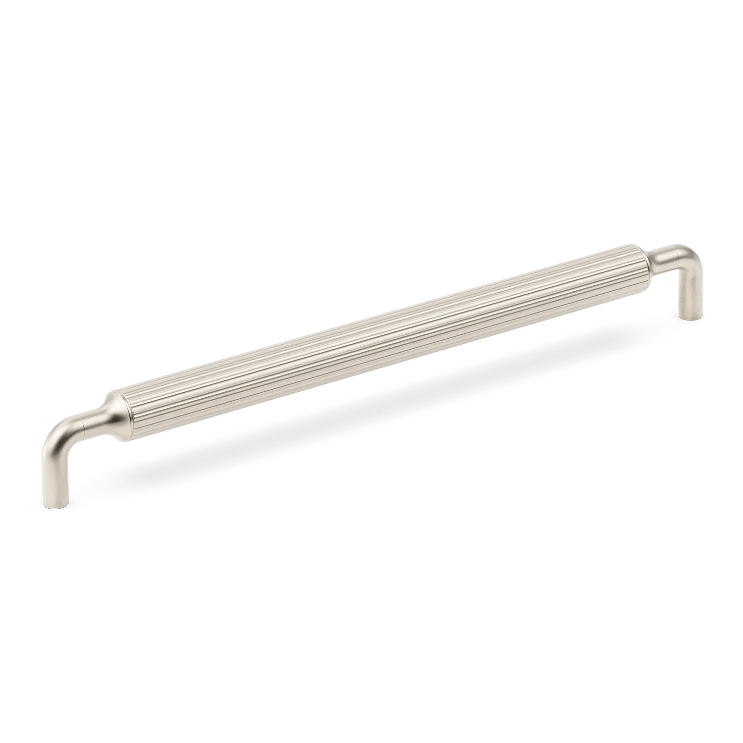 Armac Martin Barwick Ridged Appliance Pull in 384mm / Satin Nickel Plate