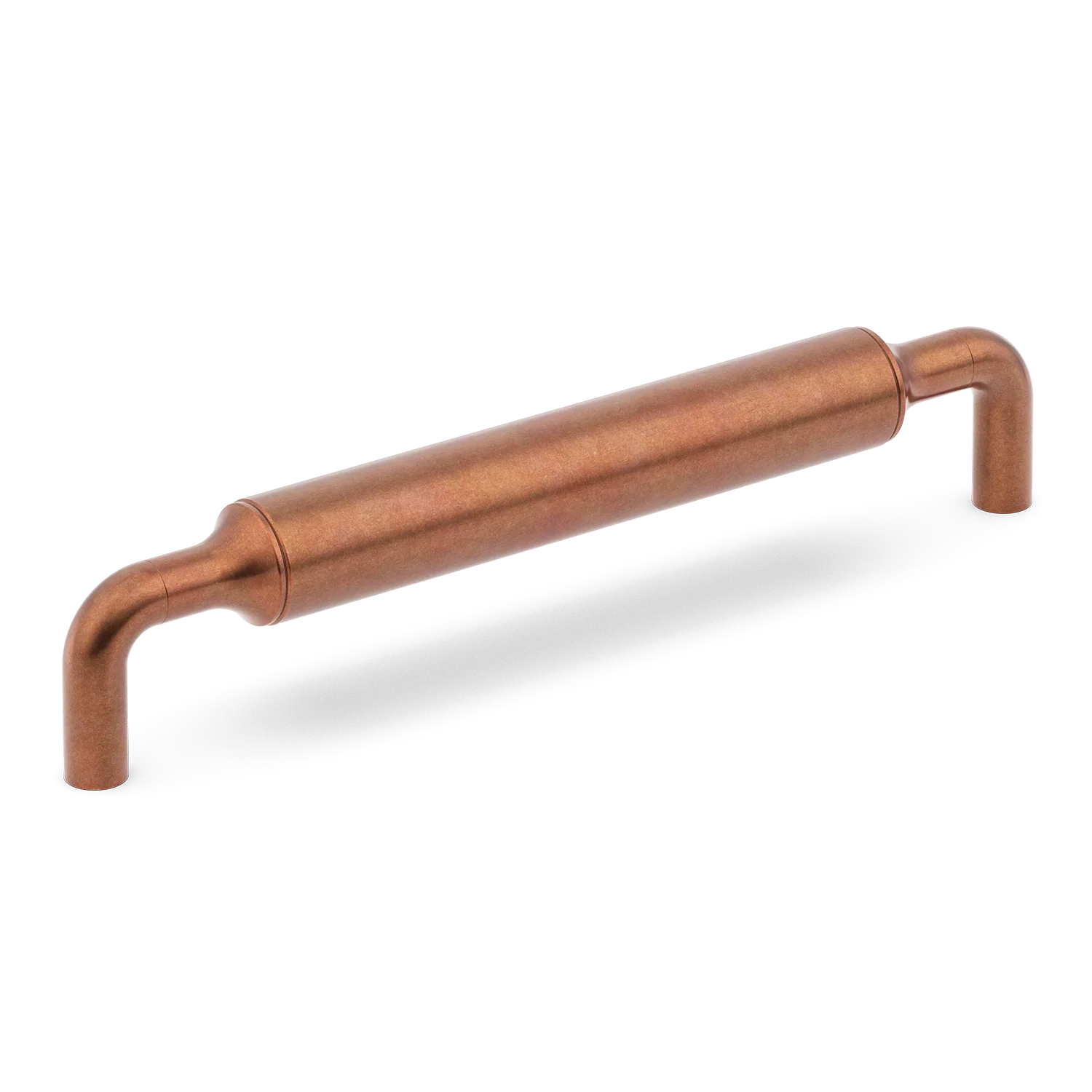 Armac Martin Barwick Plain Cabinet Pull Handle in 128mm / Aged Copper