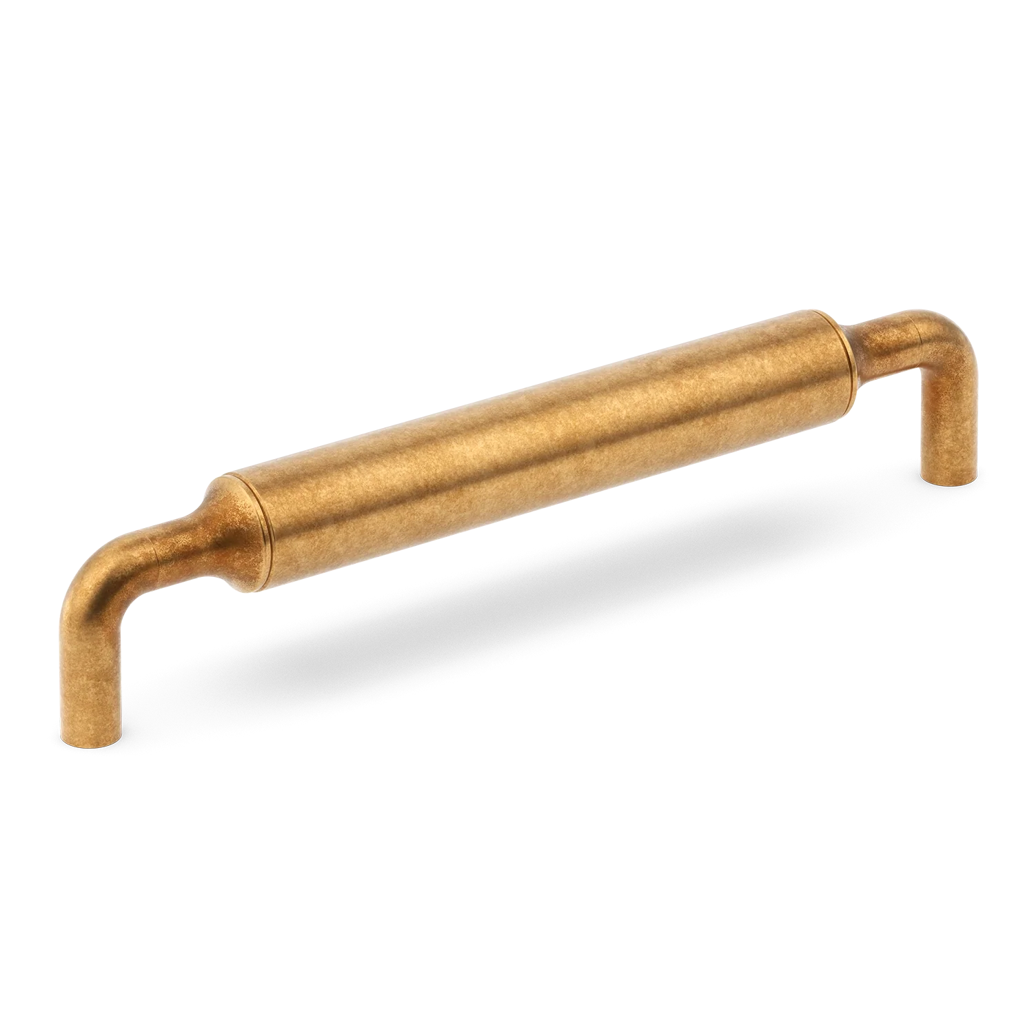 Armac Martin Barwick Plain Cabinet Pull Handle in 128mm / Burnished Brass