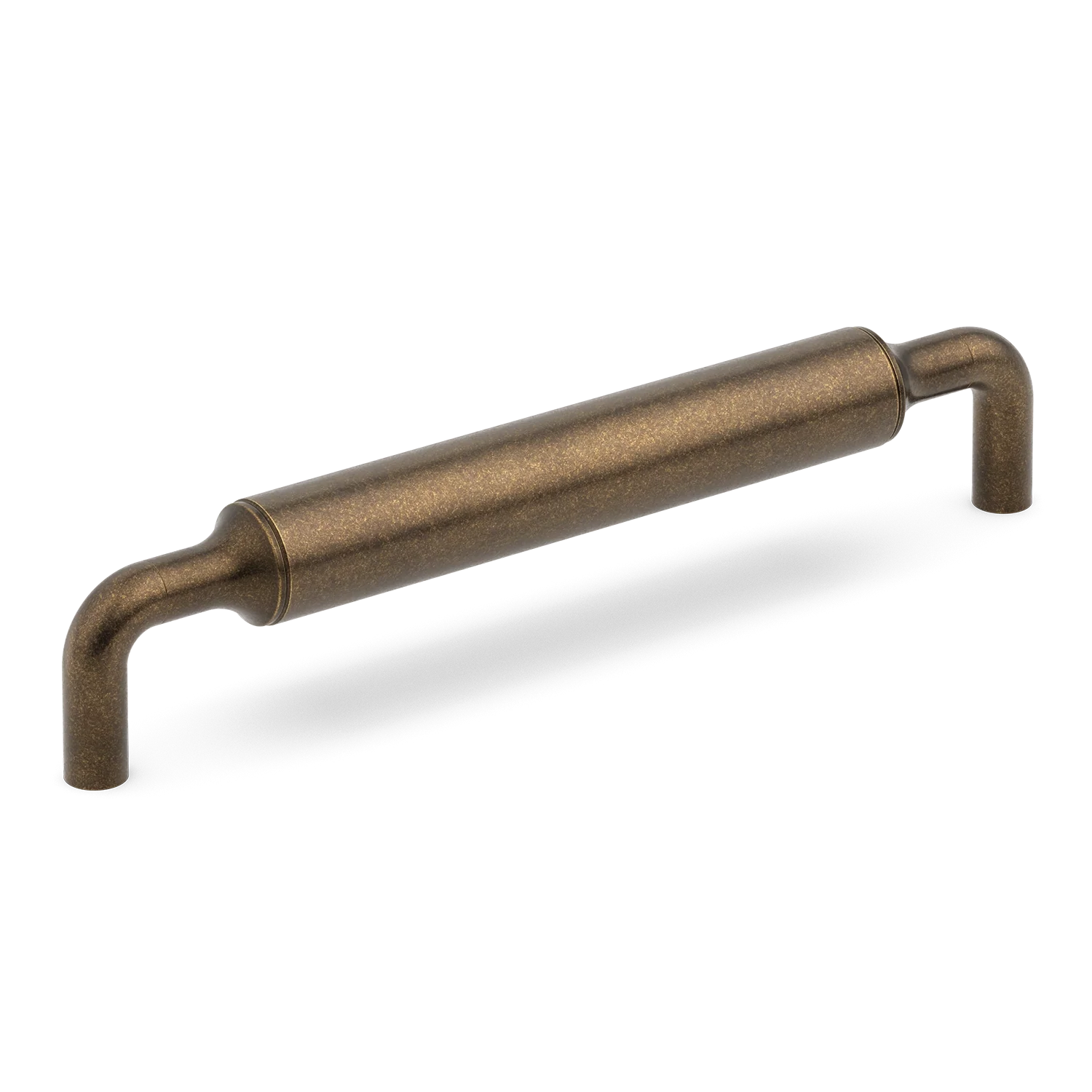 Armac Martin Barwick Plain Cabinet Pull Handle in 128mm / Dark Aged Brass