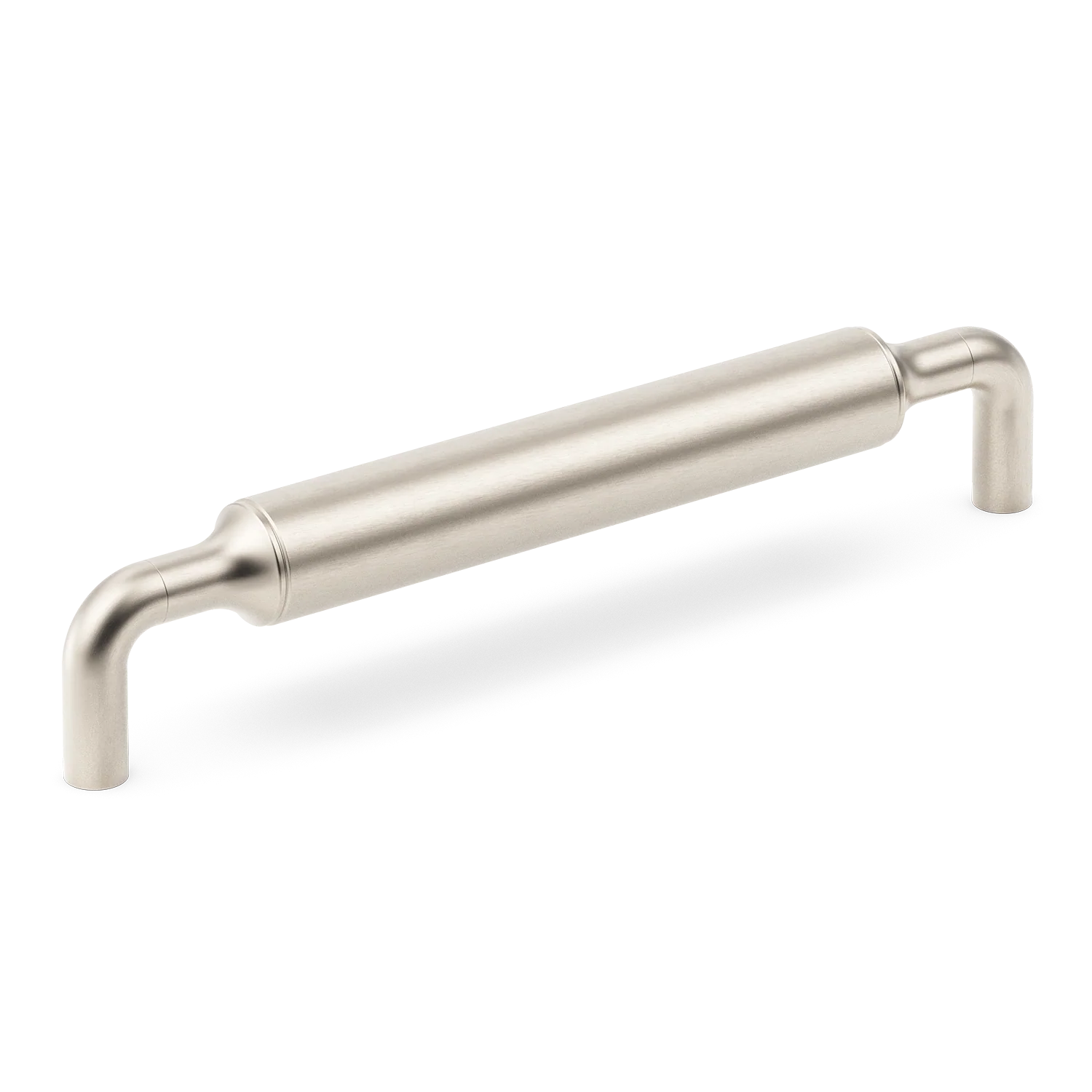 Armac Martin Barwick Plain Cabinet Pull Handle in 128mm / Satin Nickel Plate