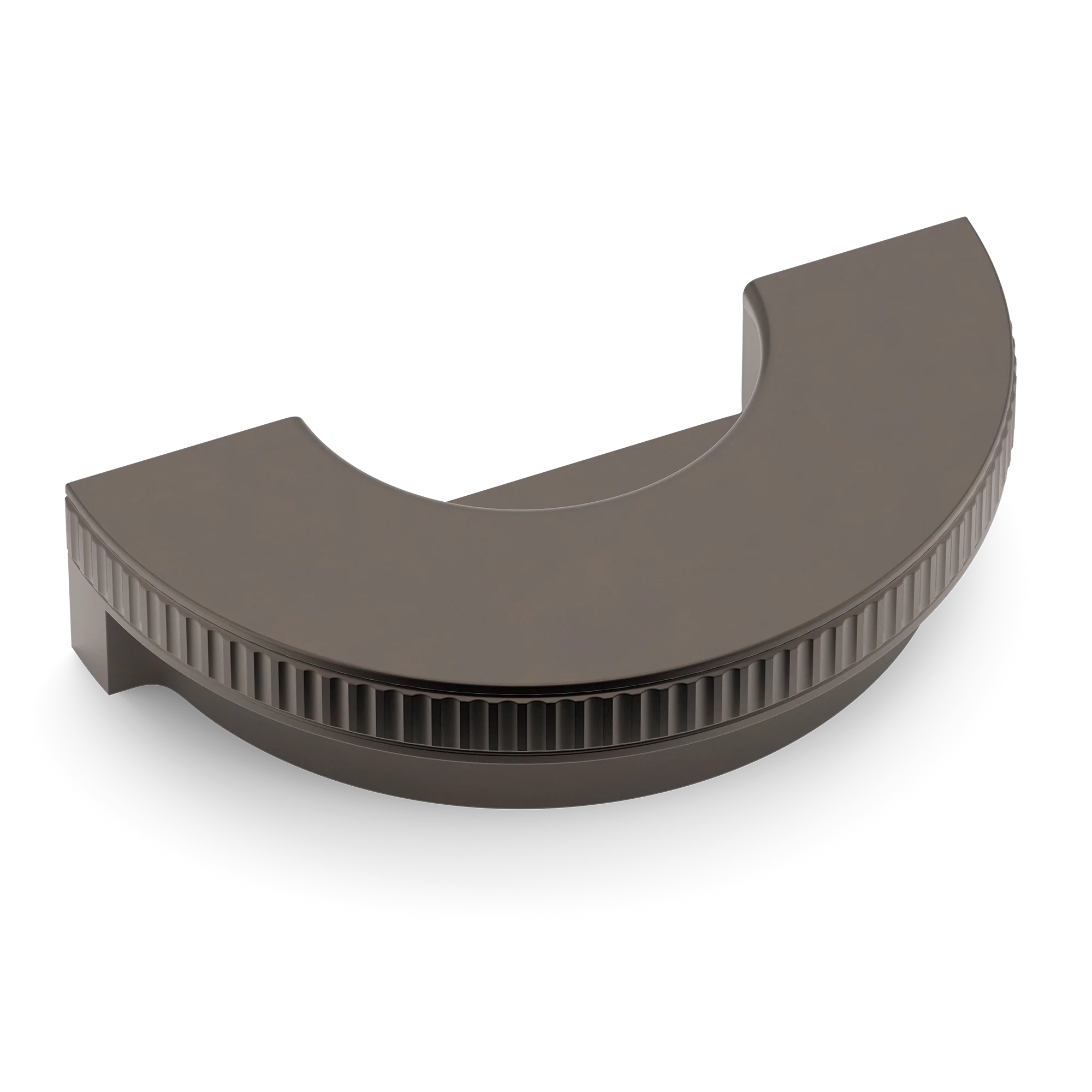 Armac Martin Barwick Ridged Recessed Pull in 100mm / Dark Bronze