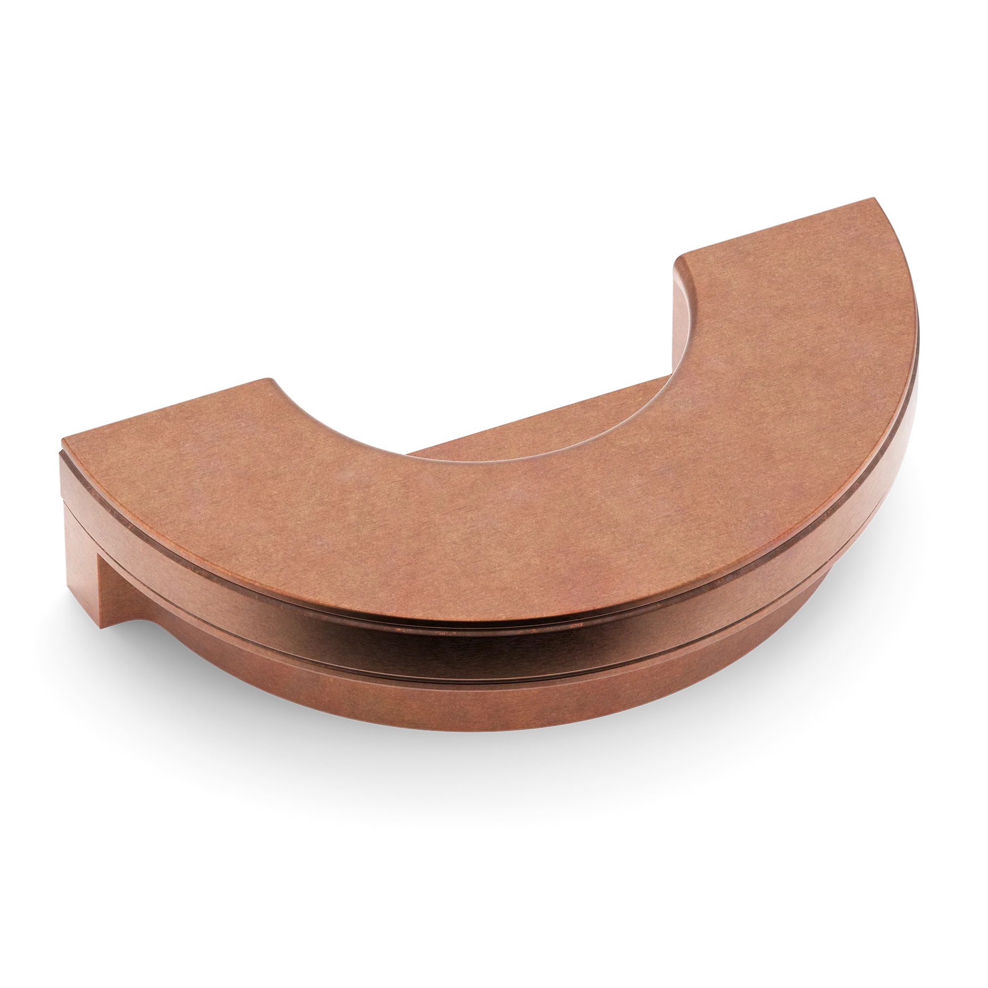 Armac Martin Barwick Plain Recessed Pull in 100mm / Aged Copper