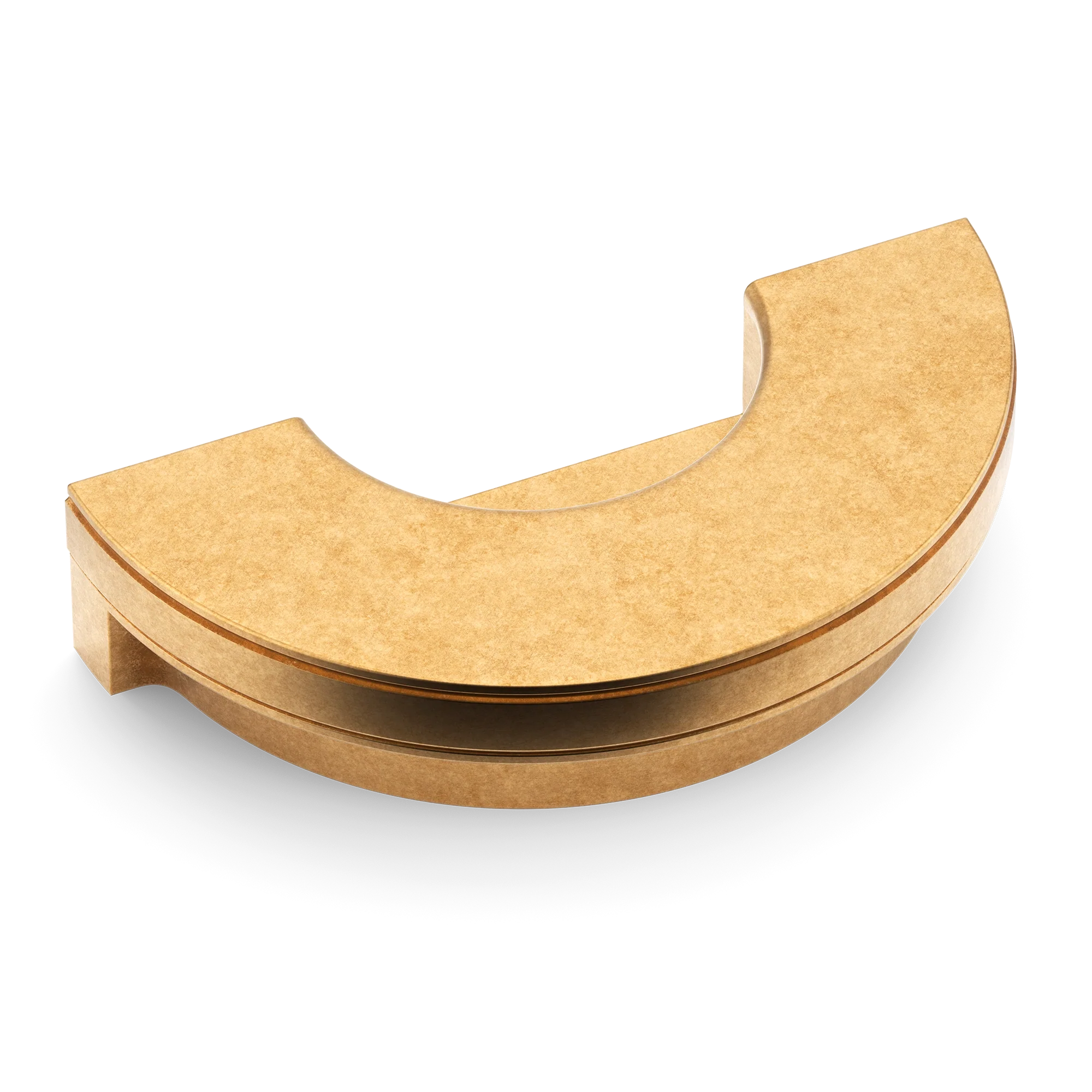 Armac Martin Barwick Plain Recessed Pull in 100mm / Burnished Brass