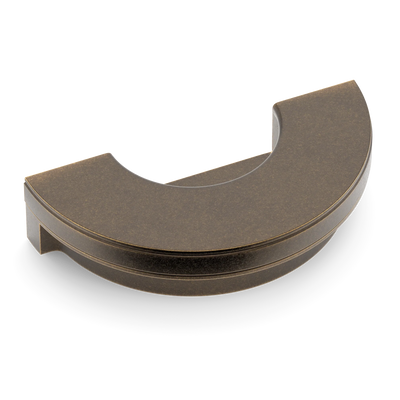 Armac Martin Barwick Plain Recessed Pull in 100mm / Dark Aged Brass