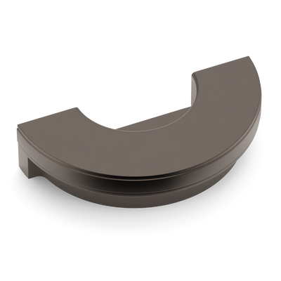 Armac Martin Barwick Plain Recessed Pull in 100mm / Dark Bronze
