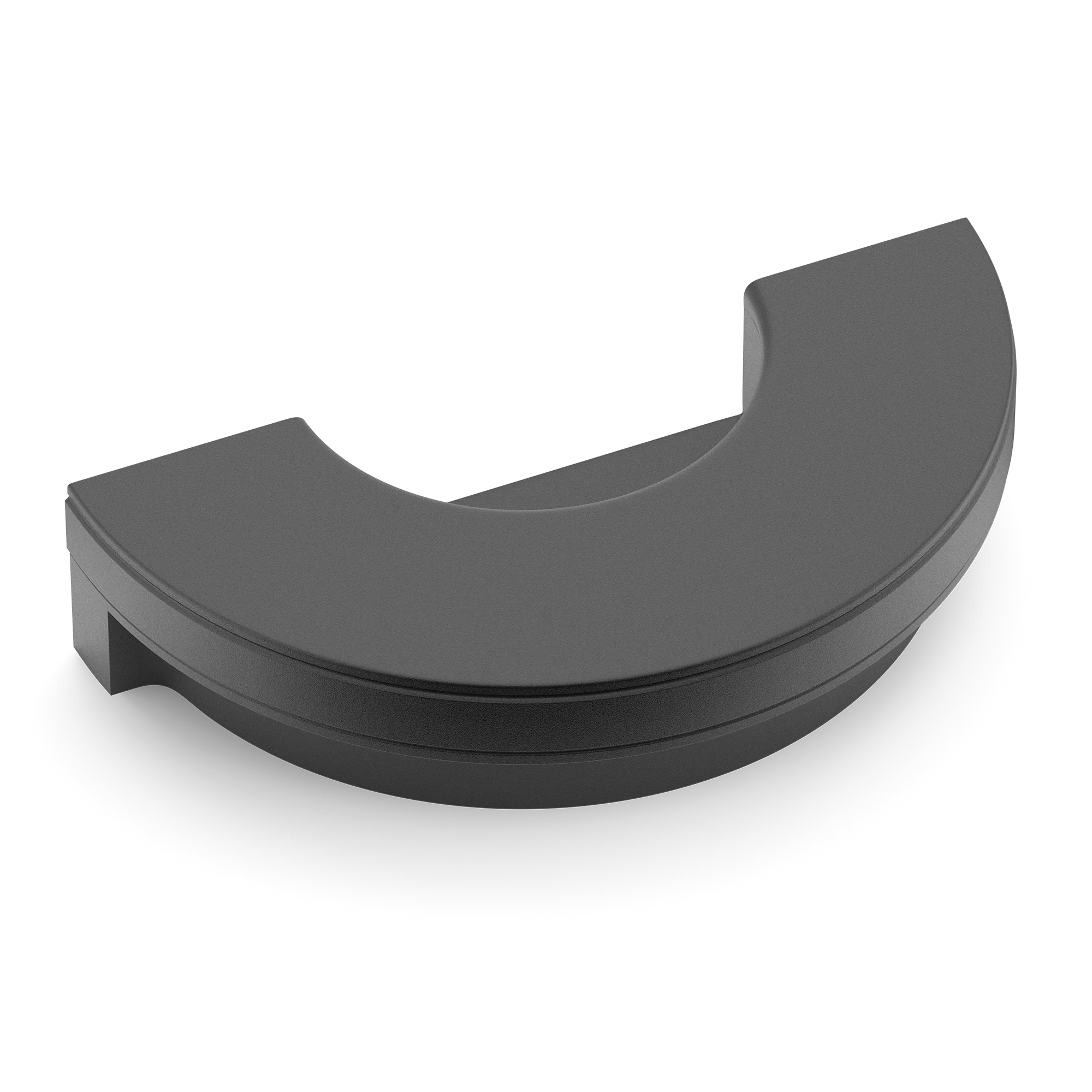 Armac Martin Barwick Plain Recessed Pull in 100mm / Matt Black Lacquered