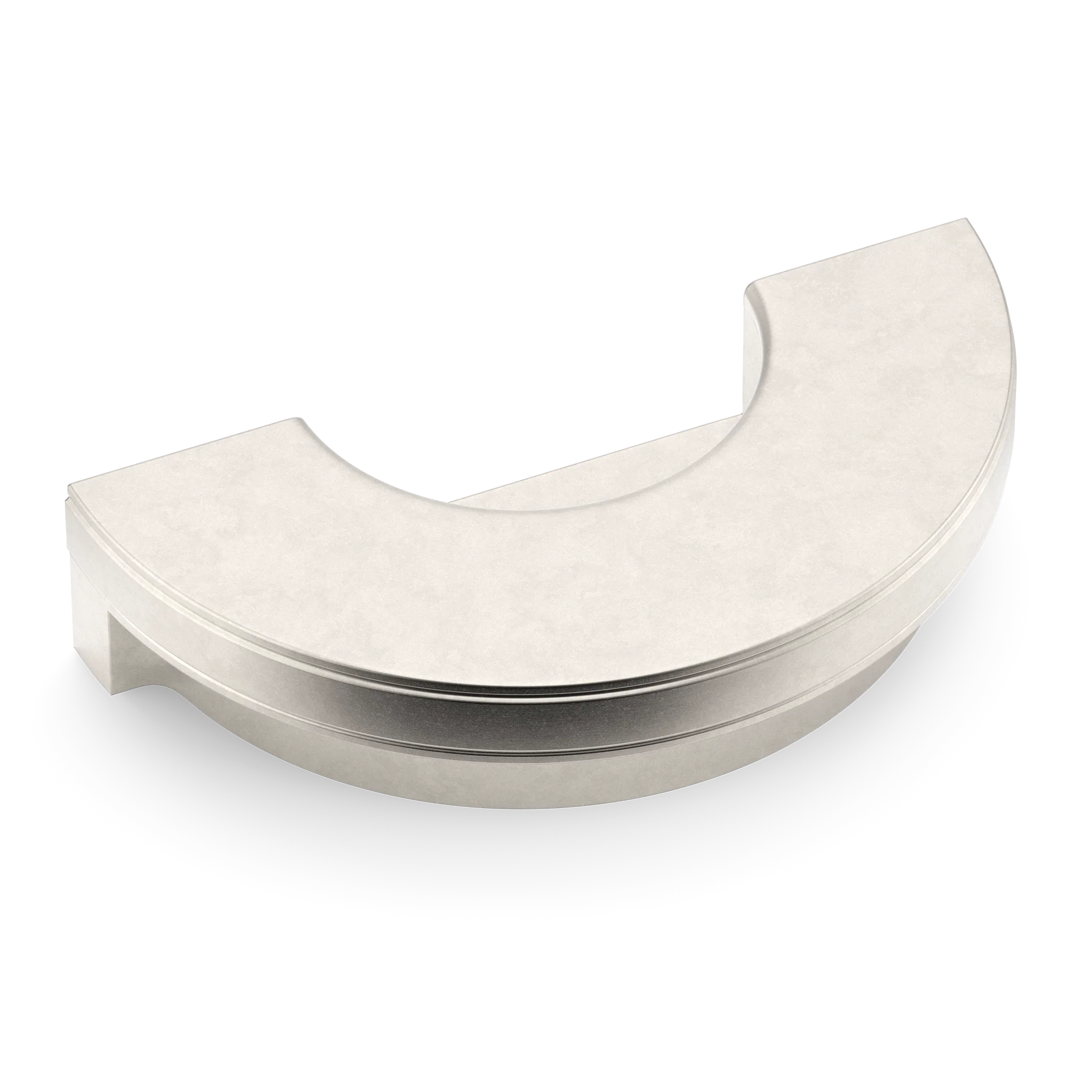 Armac Martin Barwick Plain Recessed Pull in 100mm / Barrelled Nickel Plate