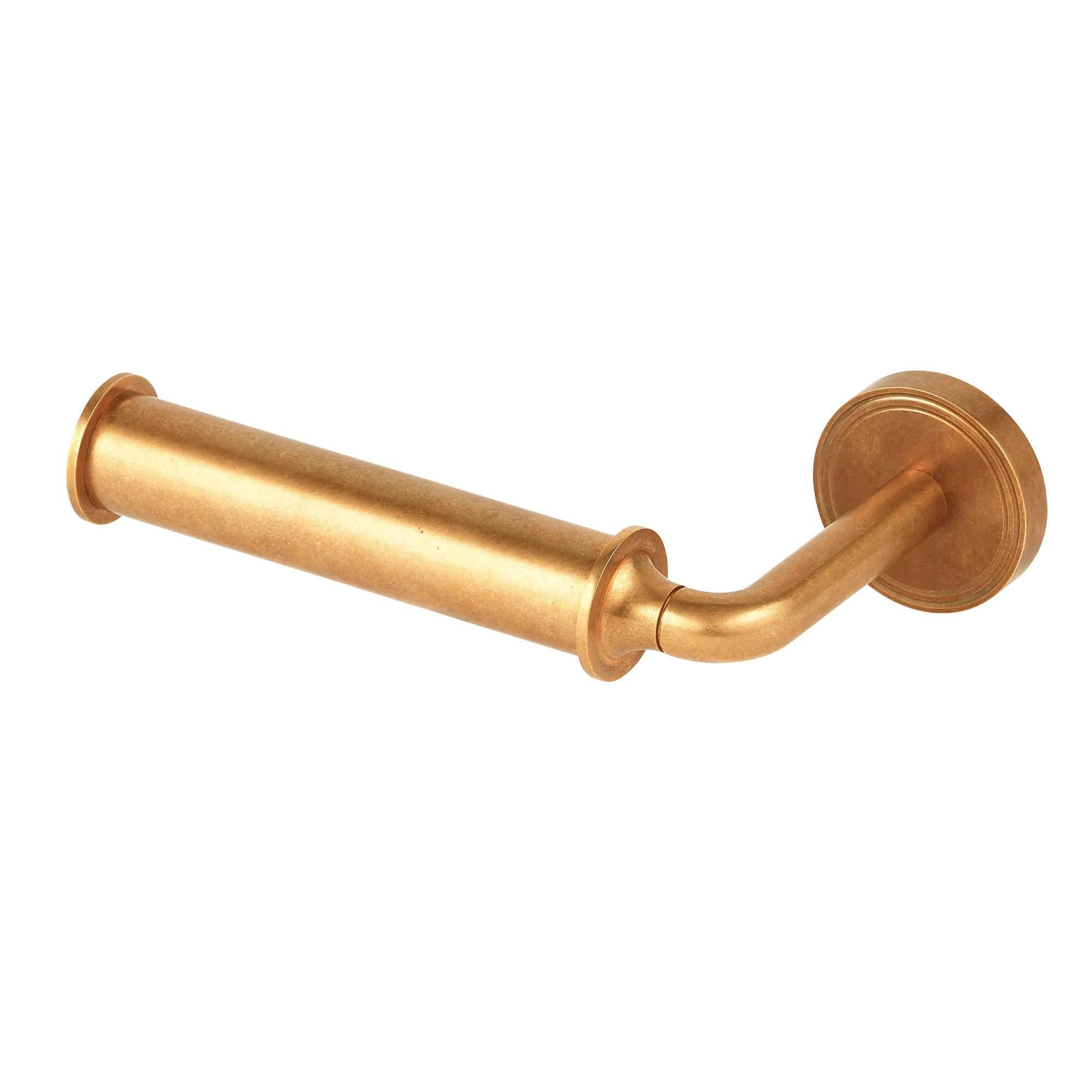 Armac Martin Barwick Plain Toilet Roll Holder in 175mm / Left Hand / Polished Brass Unlacquered