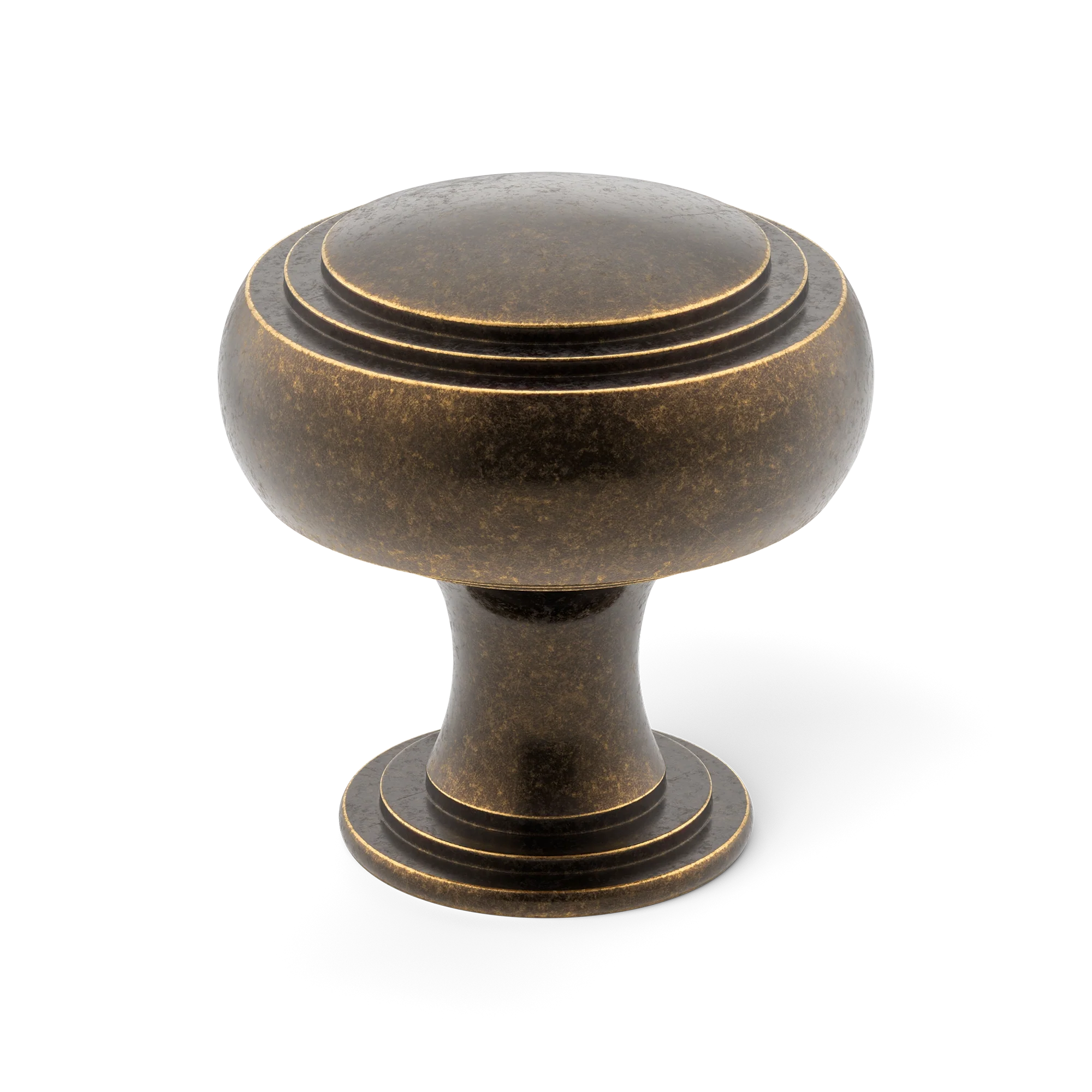 Armac Martin Carlton Cabinet Knob in 25mm / Dark Aged Brass