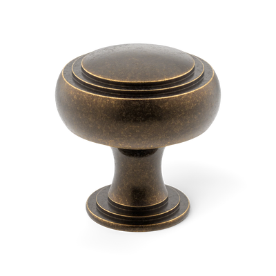 Armac Martin Carlton Cabinet Knob in 25mm / Dark Aged Brass