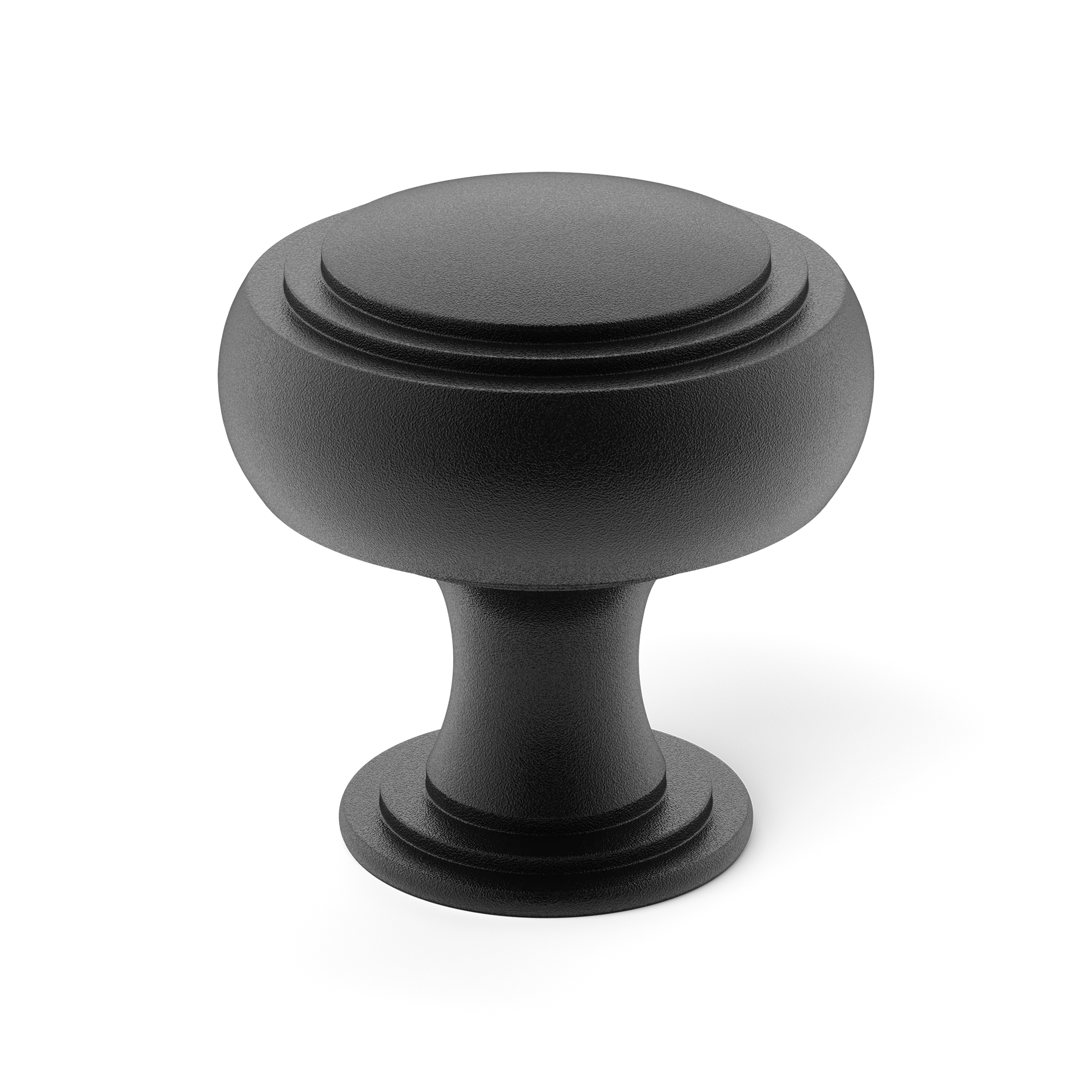 Armac Martin Carlton Cabinet Knob in 25mm / Matt Black Lacquered