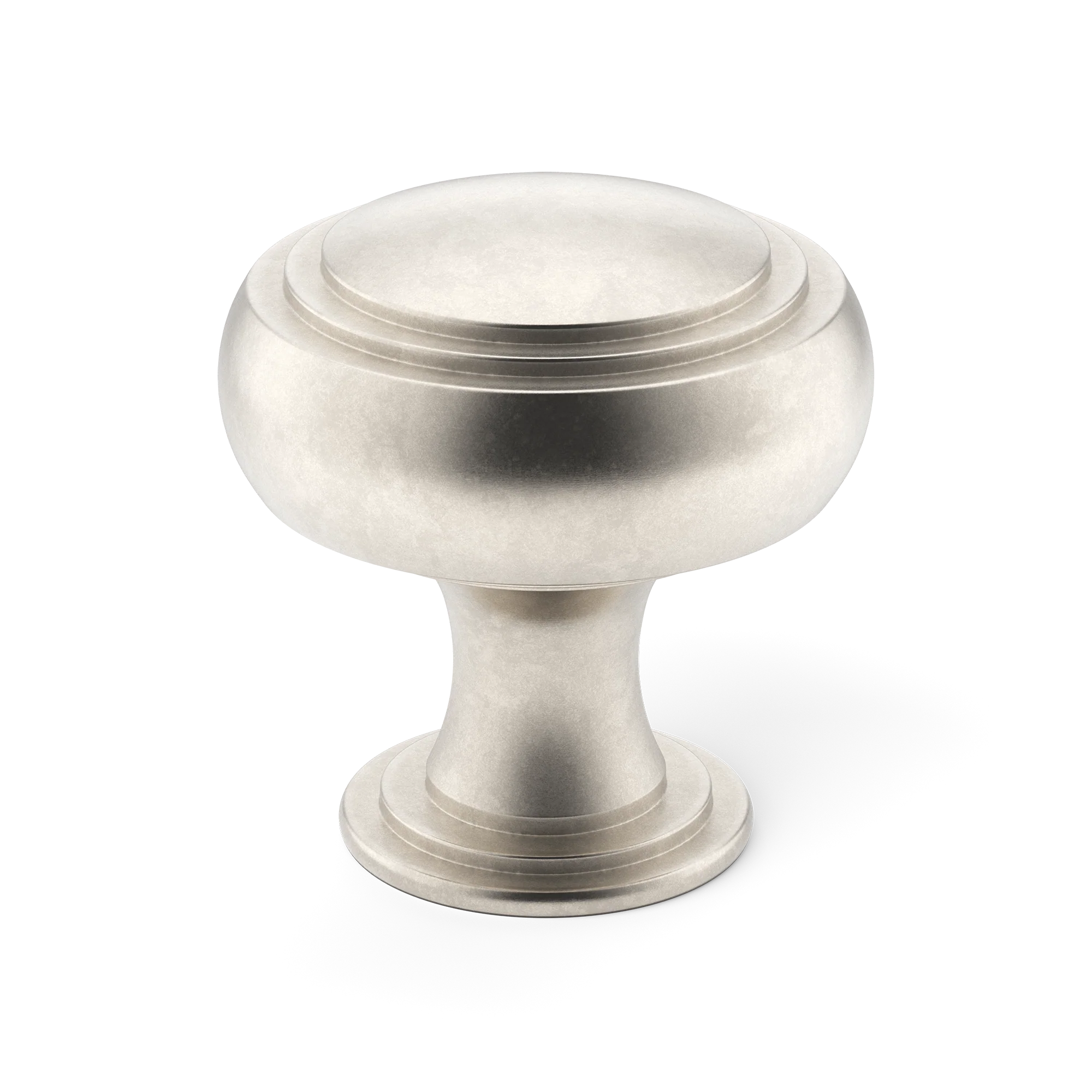 Armac Martin Carlton Cabinet Knob in 25mm / Barrelled Nickel Plate