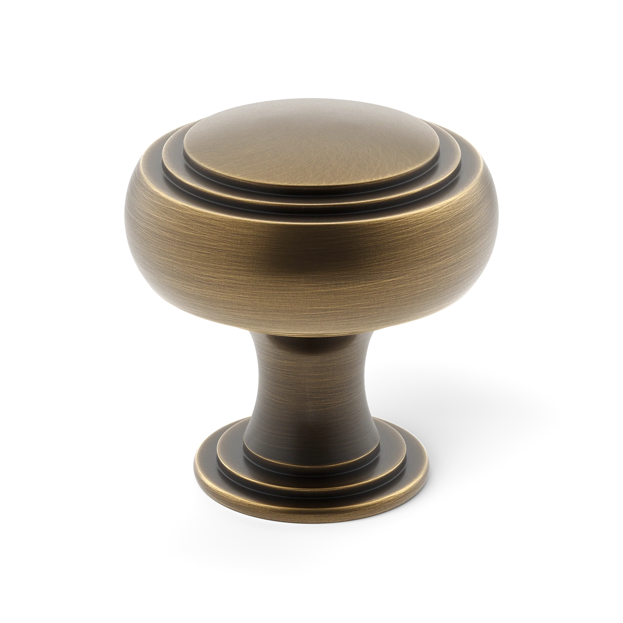 Armac Martin Carlton Cabinet Knob in 25mm / Satin Antique Satin Lacquered