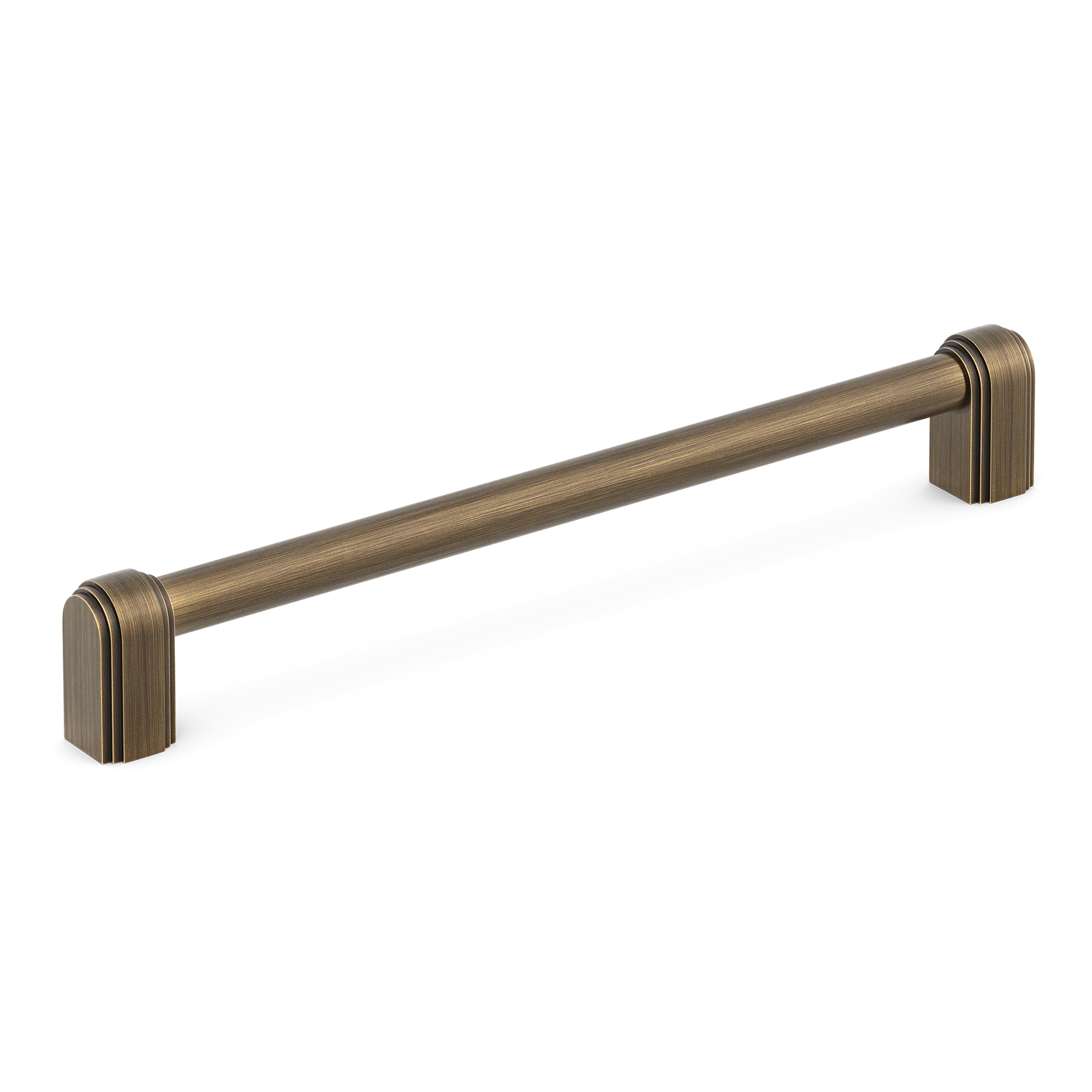 Armac Martin Carlton Cabinet Handle in 96mm / Satin Antique Satin Lacquered