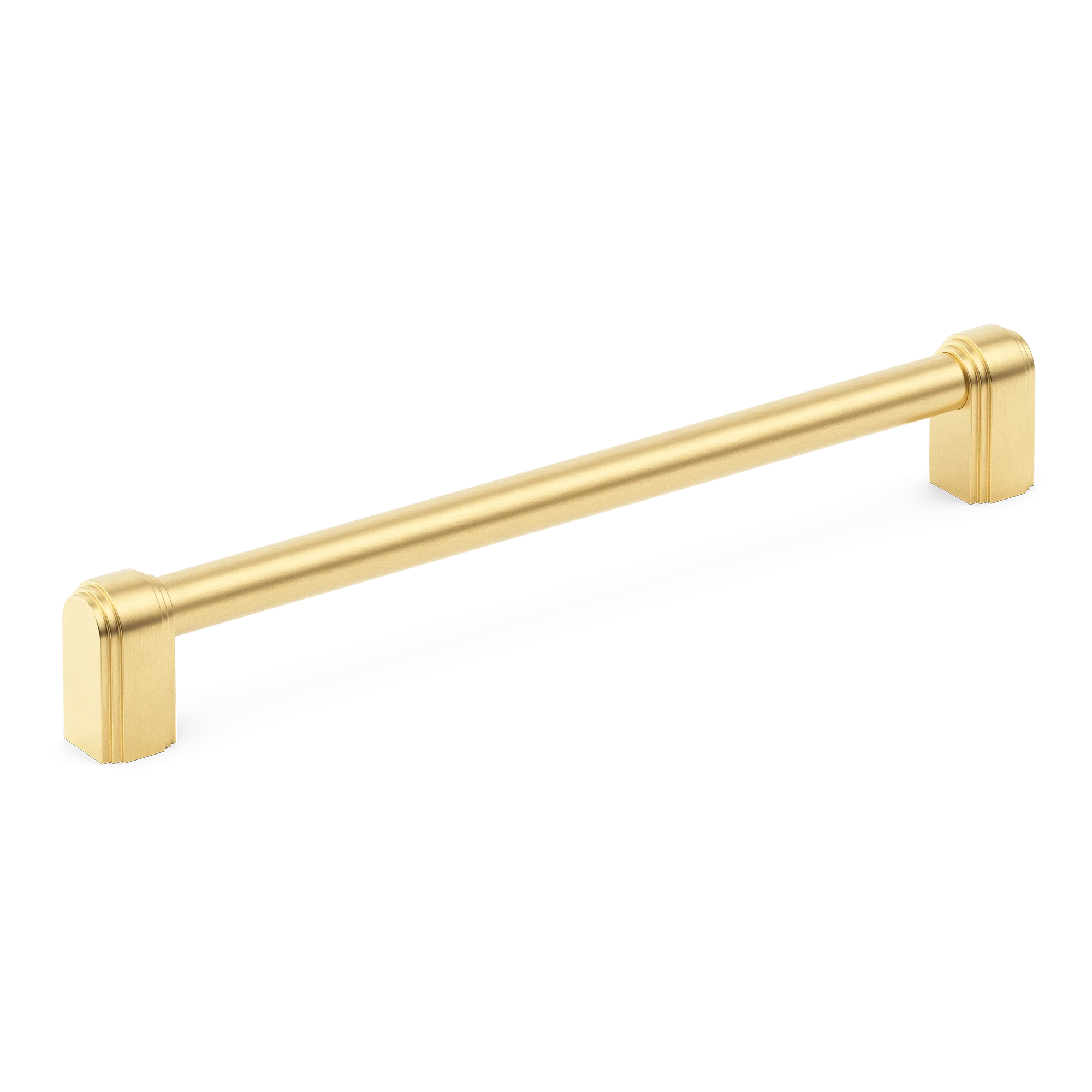 Armac Martin Carlton Cabinet Handle in 96mm / Satin Brass Satin Lacquered