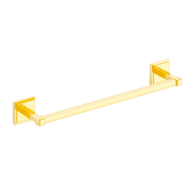 Armac Martin Claremont Bath Towel Rail in 450mm / Polished Brass Lacquered