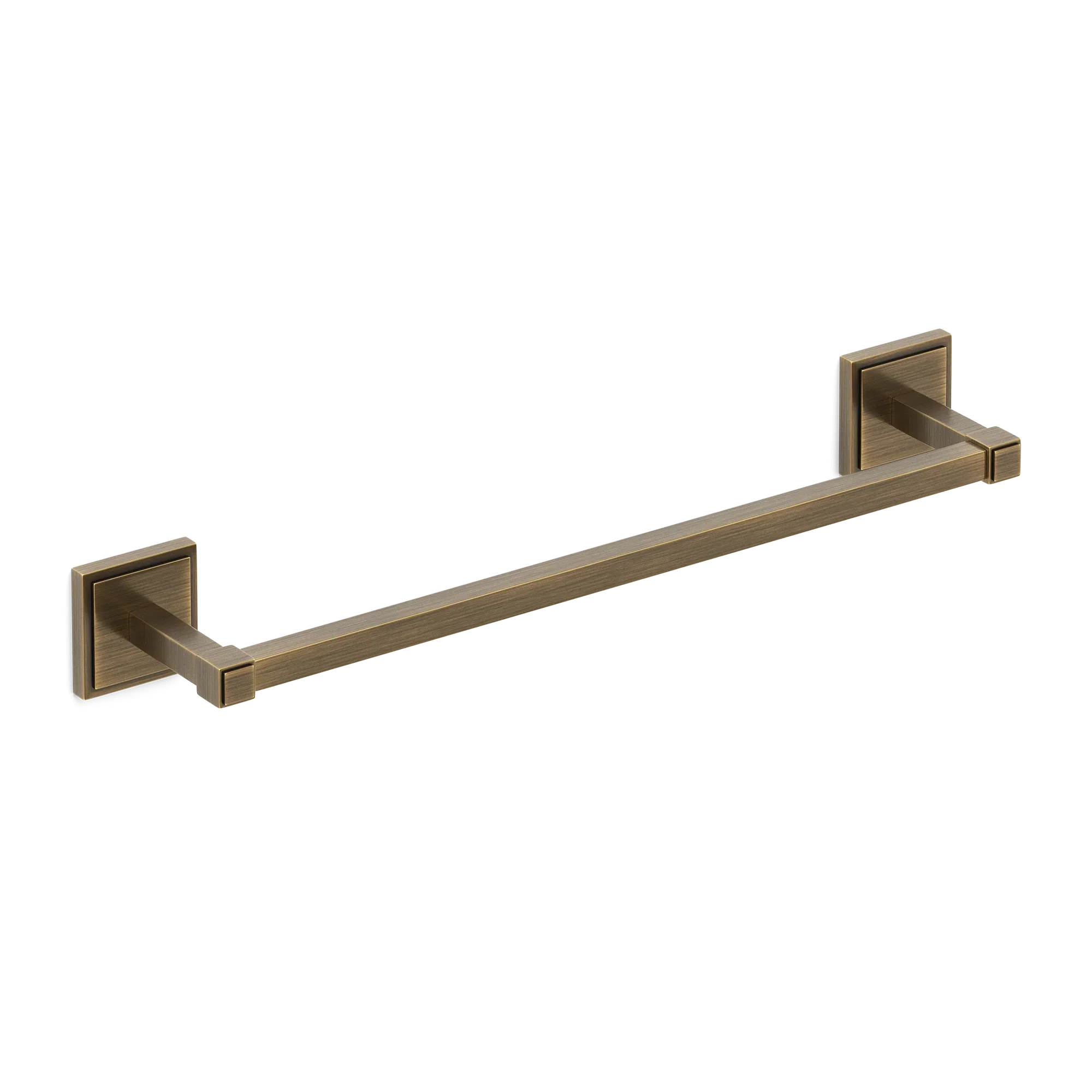 Armac Martin Claremont Bath Towel Rail in 450mm / Satin Antique Satin Lacquered
