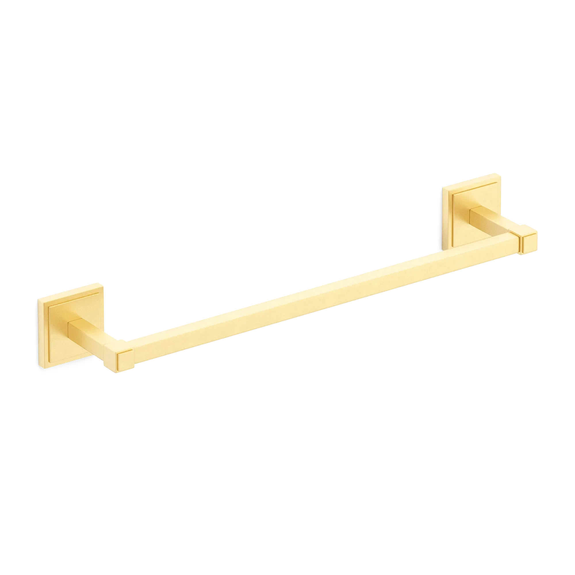 Armac Martin Claremont Bath Towel Rail in 450mm / Satin Brass Satin Lacquered