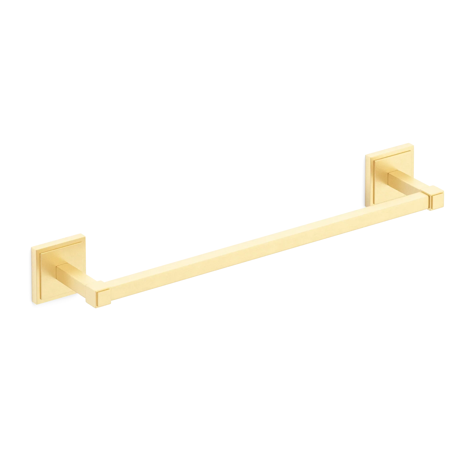 Armac Martin Claremont Bath Towel Rail in 450mm / Satin Brass Unlacquered