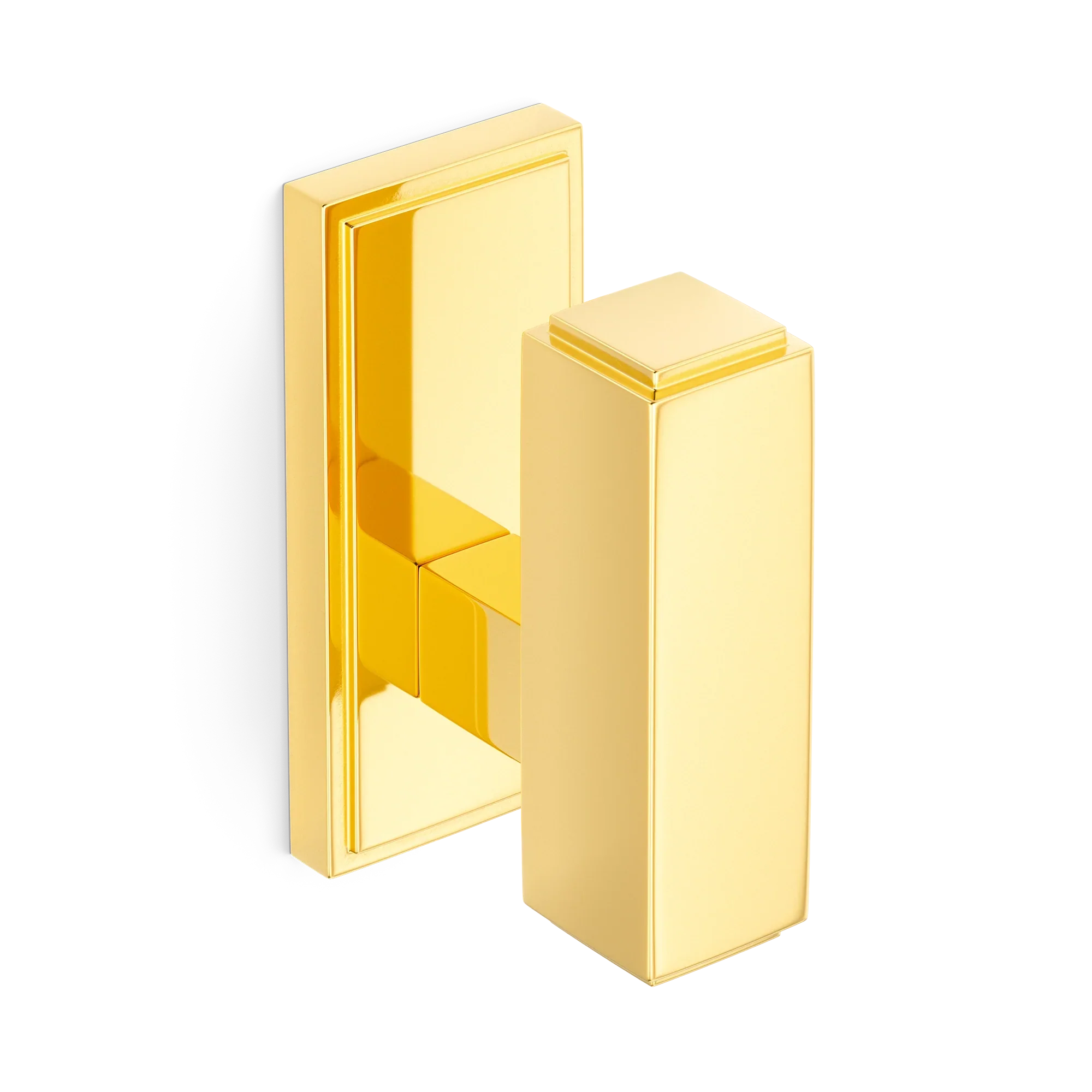 Armac Martin Claremont Wall Hook in 51mm / Polished Brass Lacquered