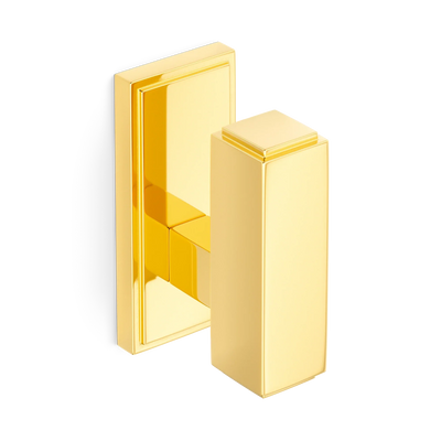 Armac Martin Claremont Wall Hook in 51mm / Polished Brass Lacquered