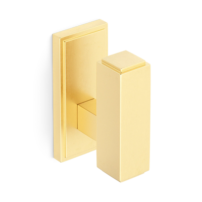 Armac Martin Claremont Wall Hook in 51mm / Satin Brass Satin Lacquered