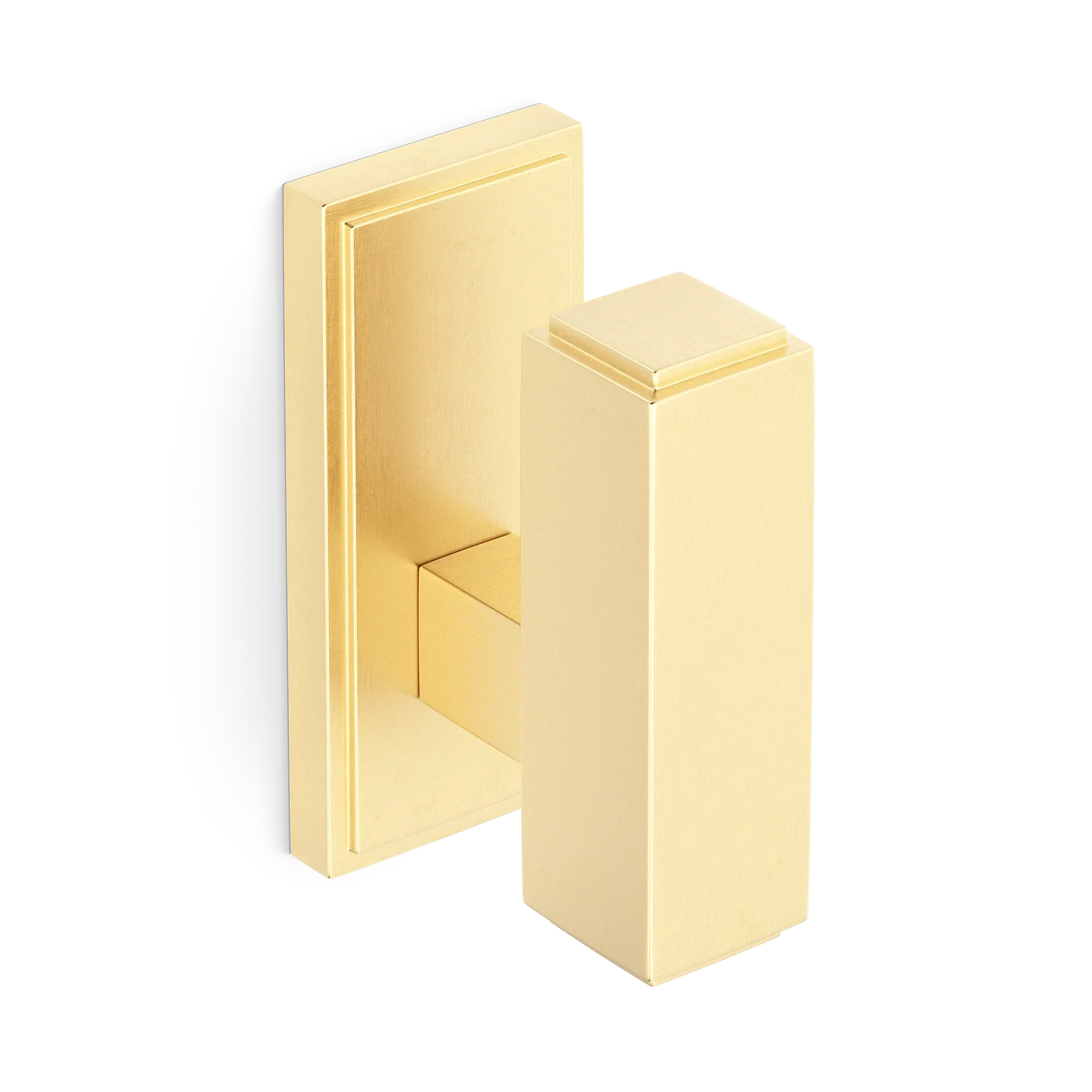 Armac Martin Claremont Wall Hook in 51mm / Satin Brass Unlacquered