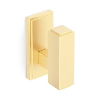 Armac Martin Claremont Wall Hook in 51mm / Satin Brass Unlacquered