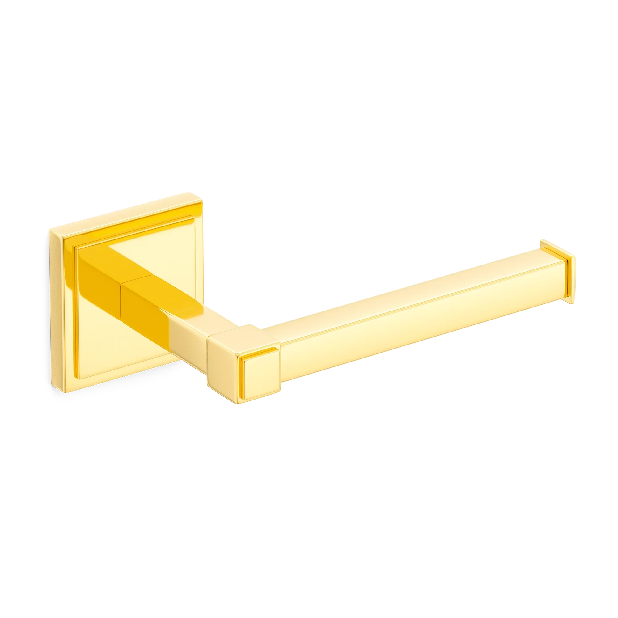 Armac Martin Claremont Toilet Roll Holder in 181mm / Polished Brass Lacquered