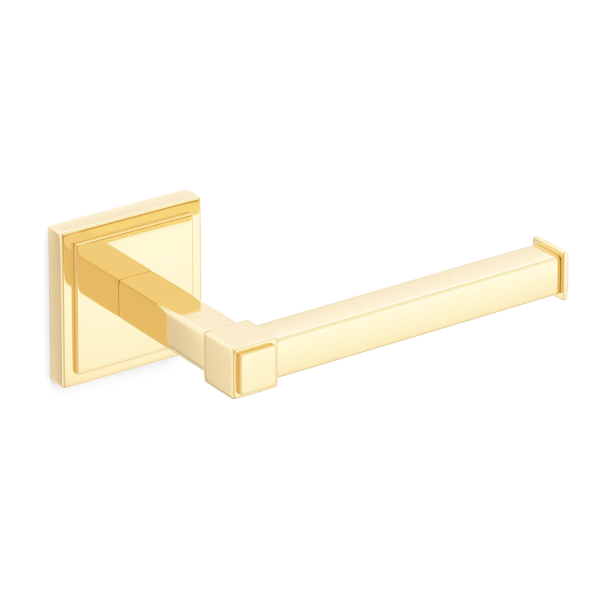 Armac Martin Claremont Toilet Roll Holder in 181mm / Polished Brass Unlacquered