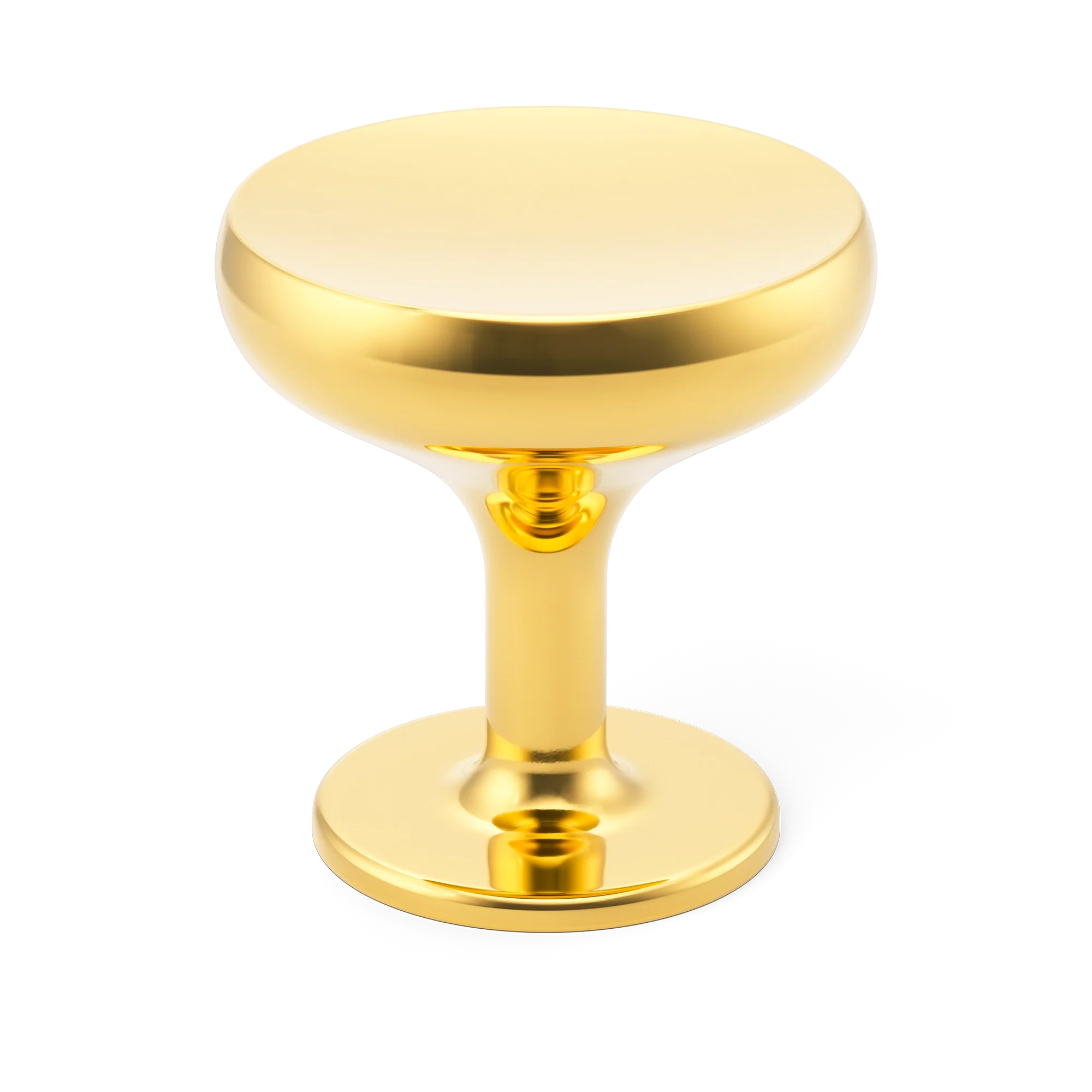 Armac Martin Colmore Cabinet Knob in 27mm / Polished Brass Lacquered