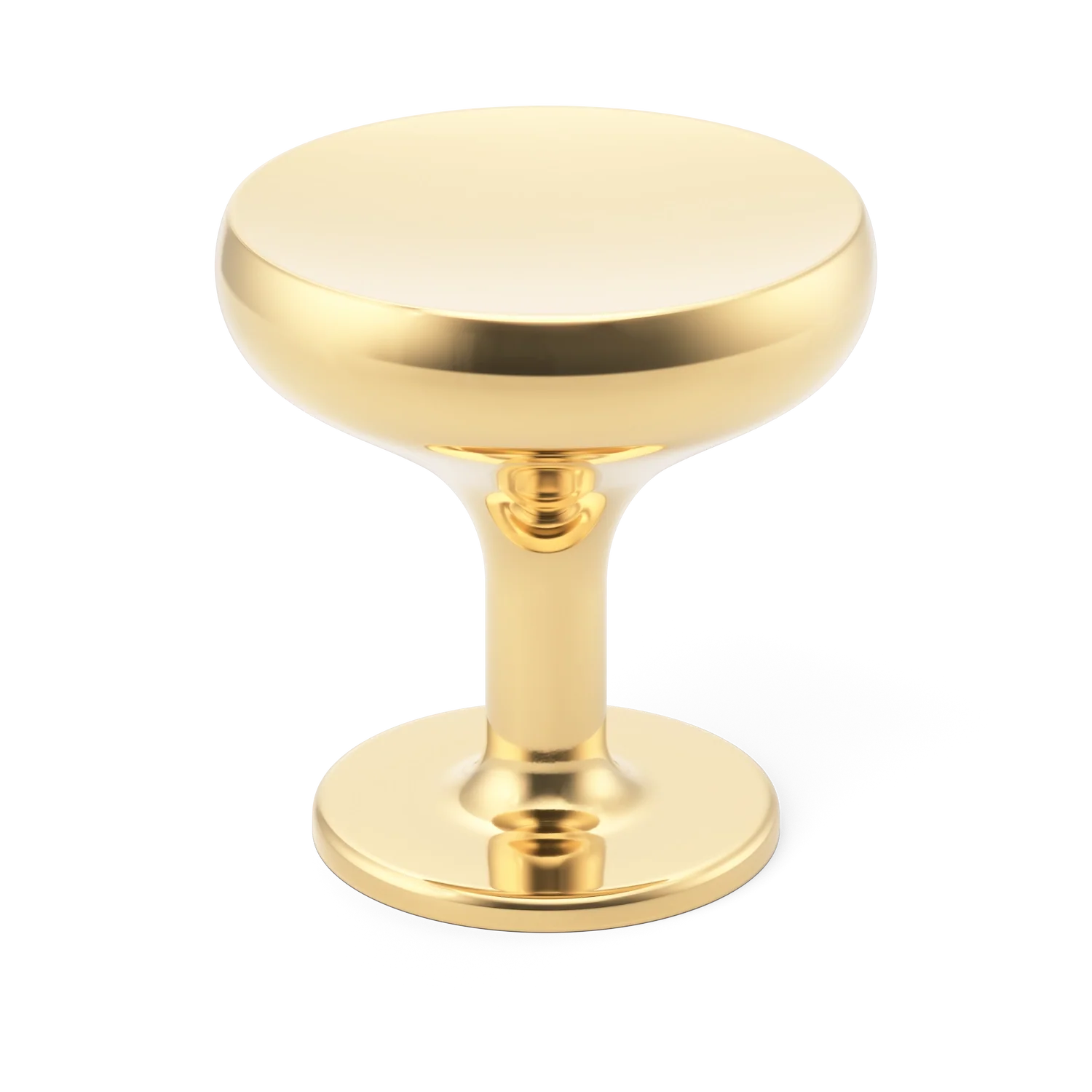 Armac Martin Colmore Cabinet Knob in 27mm / Polished Brass Unlacquered