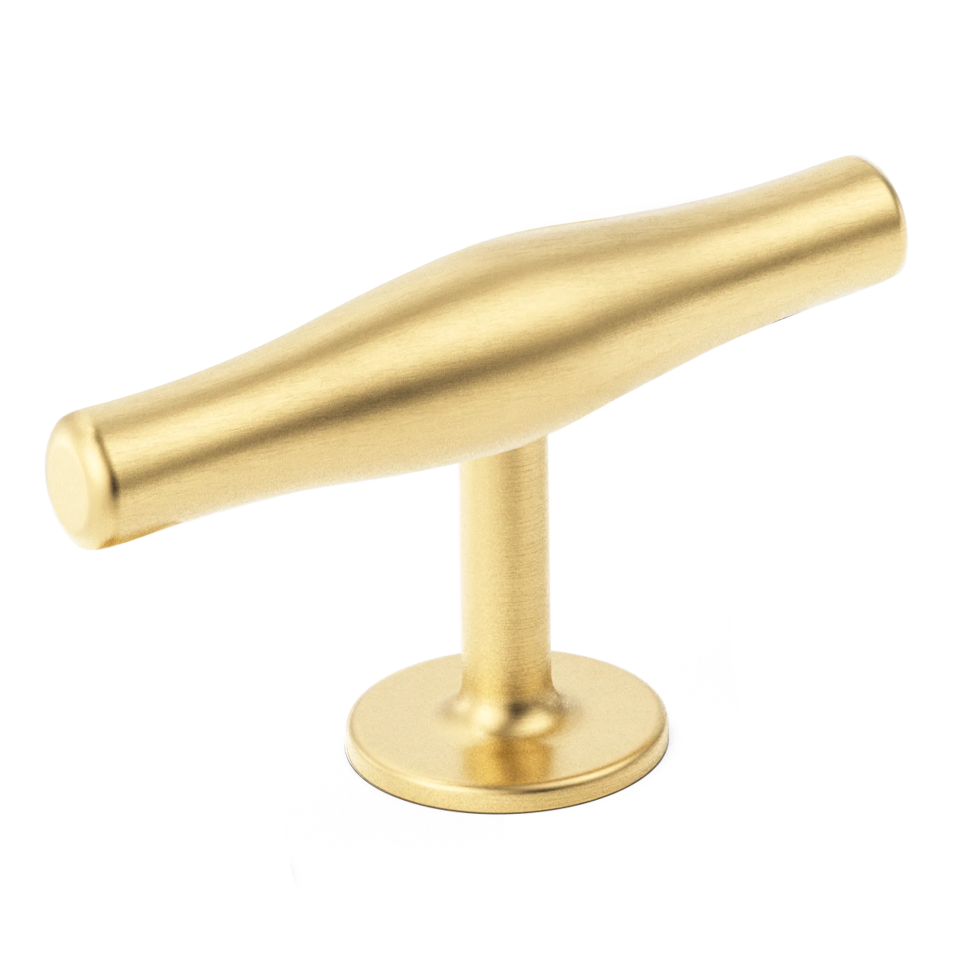 Armac Martin Colmore T-bar Handle in 65mm / Satin Brass Satin Lacquered